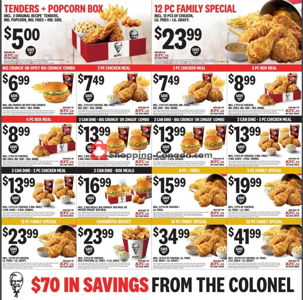 KFC flyer from Saturday August 8, 2020 to Sunday October 11, 2020 - page 2