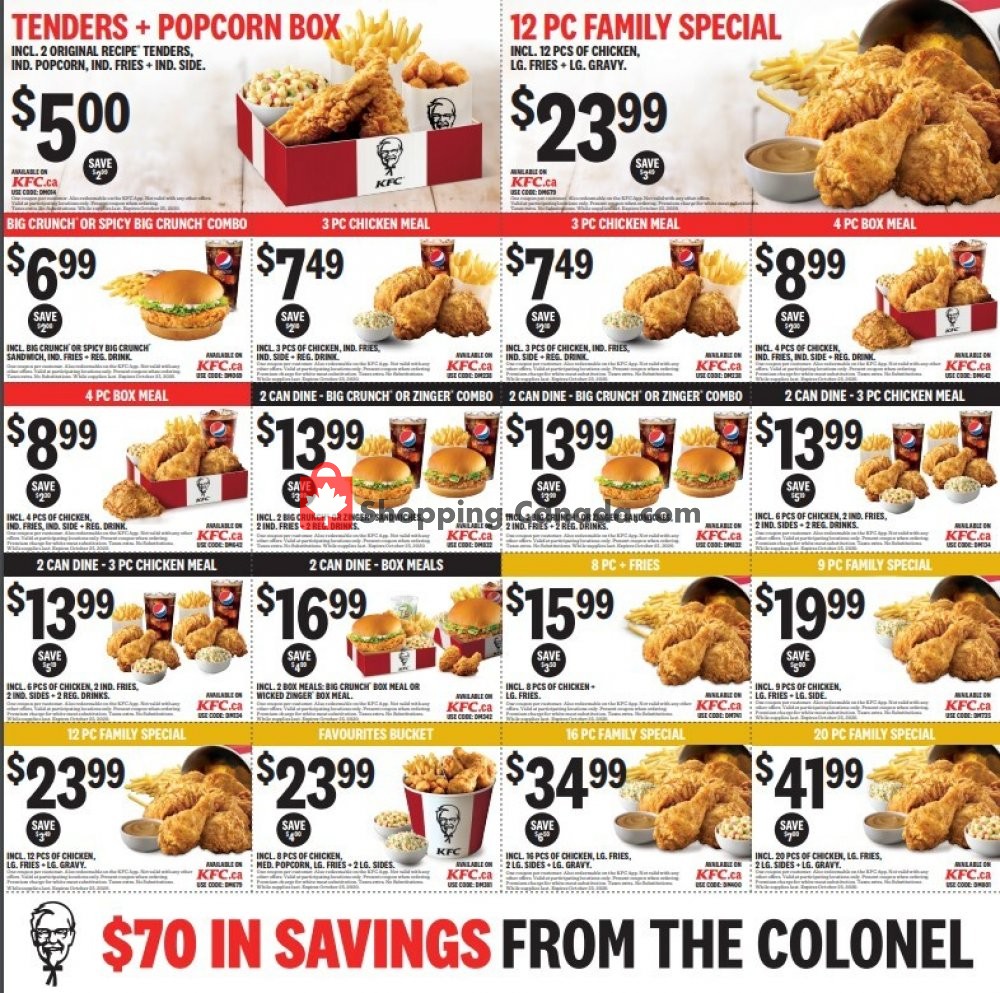KFC flyer from Monday October 12, 2020 to Sunday October 25, 2020 - page 2