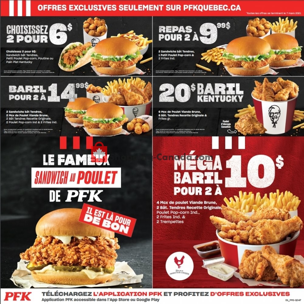 KFC flyer from Thursday January 7, 2021 to Sunday March 7, 2021 - page 1