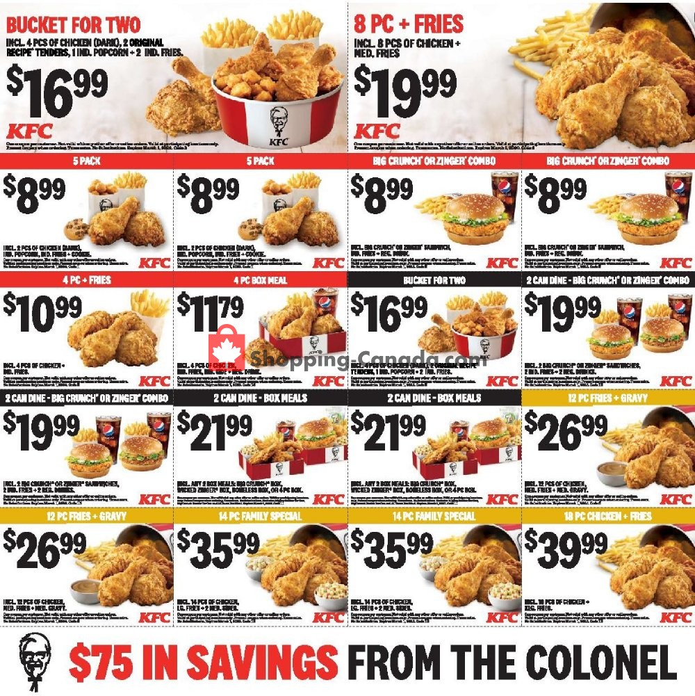 KFC flyer from Saturday February 1, 2020 to Sunday March 1, 2020 - page 1