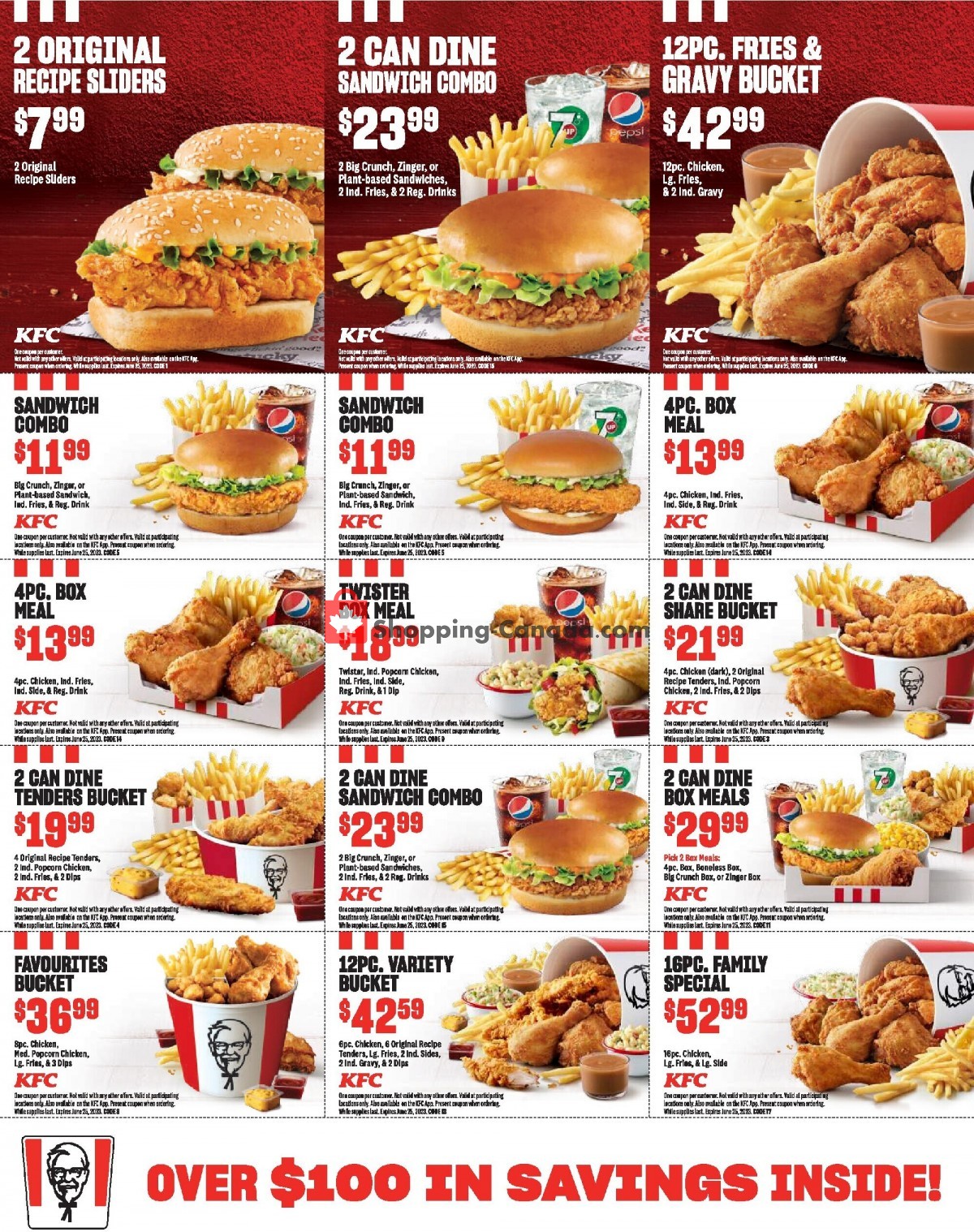 KFC Canada, flyer (Special Offer Yukon) May 1 June 25, 2023