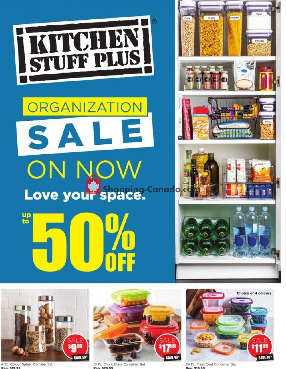 Kitchen Stuff Plus Canada Flyer Organization Sale Up To 50