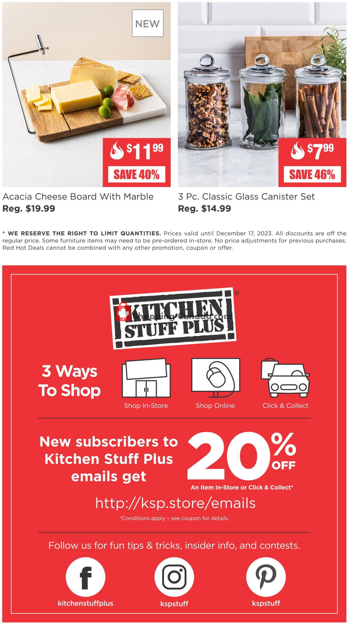 Kitchen Stuff Plus flyer from Monday December 11, 2023 to Sunday December 17, 2023 - page 7