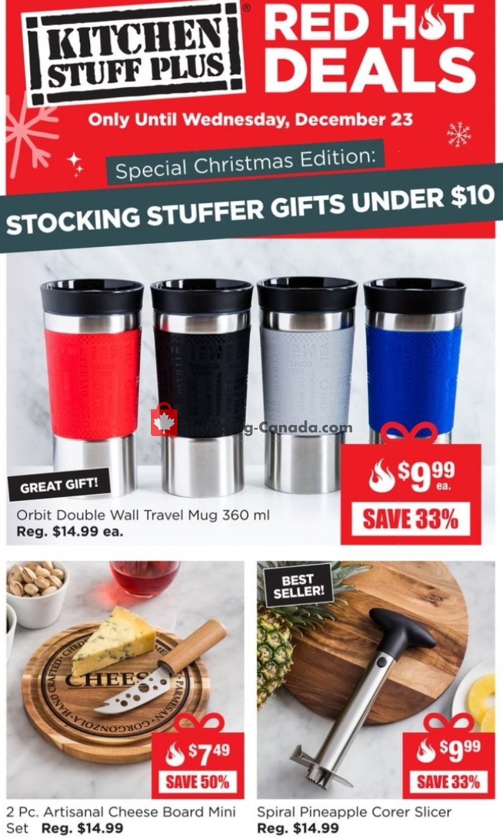 Kitchen Stuff Plus flyer from Monday December 21, 2020 to Wednesday December 23, 2020 - page 1