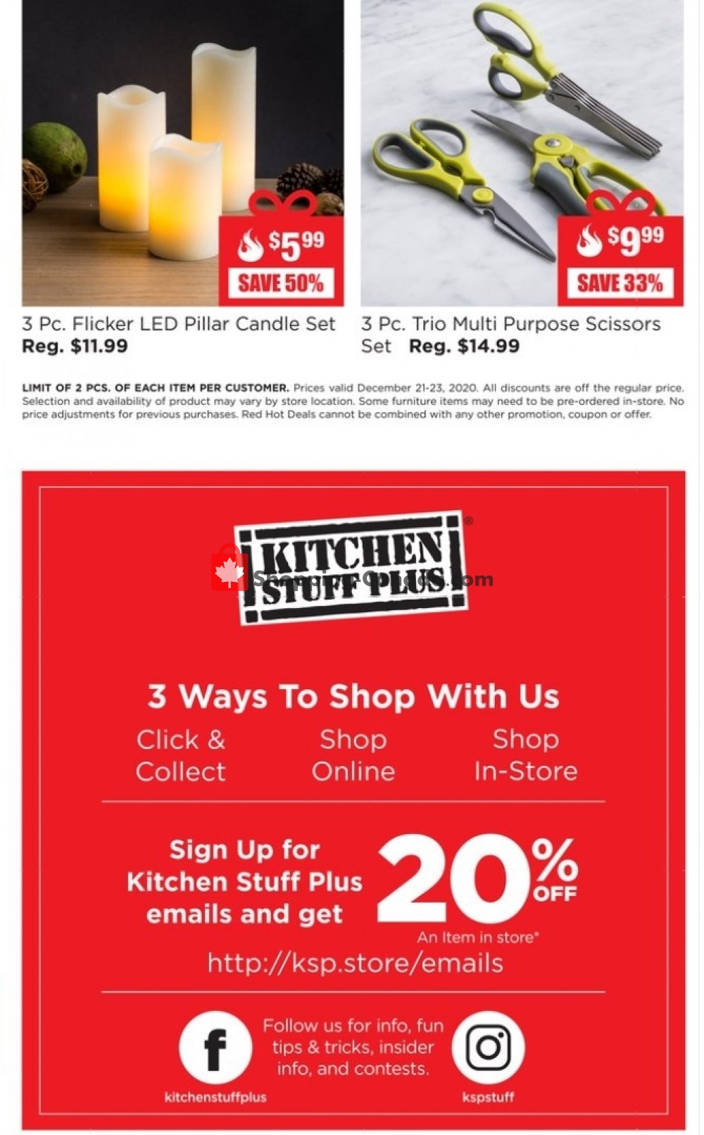 Kitchen Stuff Plus flyer from Monday December 21, 2020 to Wednesday December 23, 2020 - page 8