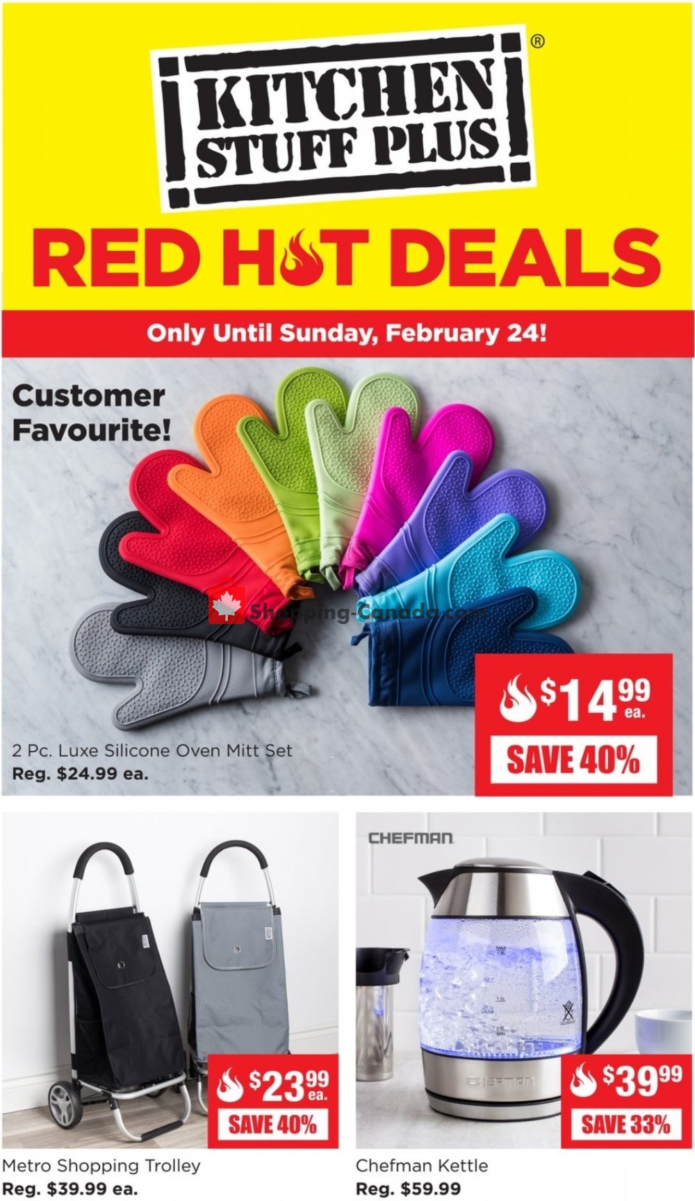 Kitchen Stuff Plus flyer from Monday February 18, 2019 to Sunday February 24, 2019 - page 1