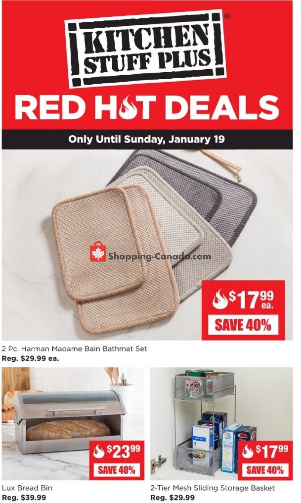 Kitchen Stuff Plus flyer from Monday January 13, 2020 to Sunday January 19, 2020 - page 1