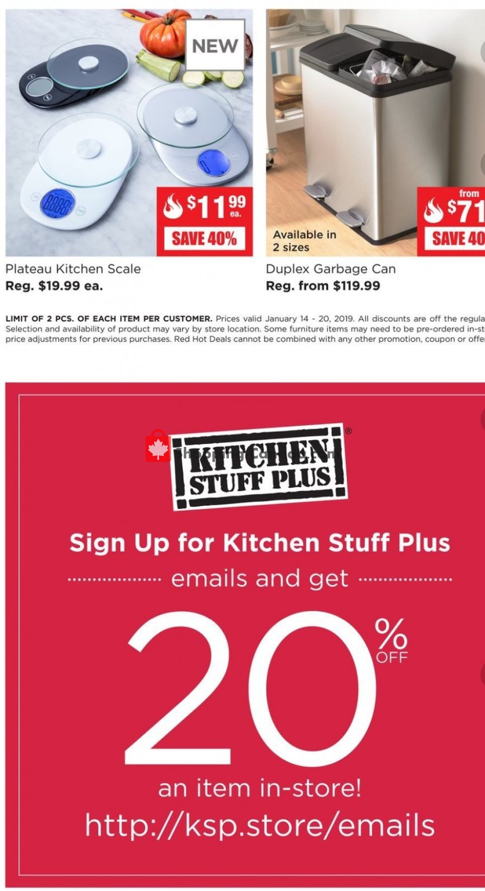 Kitchen Stuff Plus flyer from Monday January 14, 2019 to Sunday January 20, 2019 - page 6