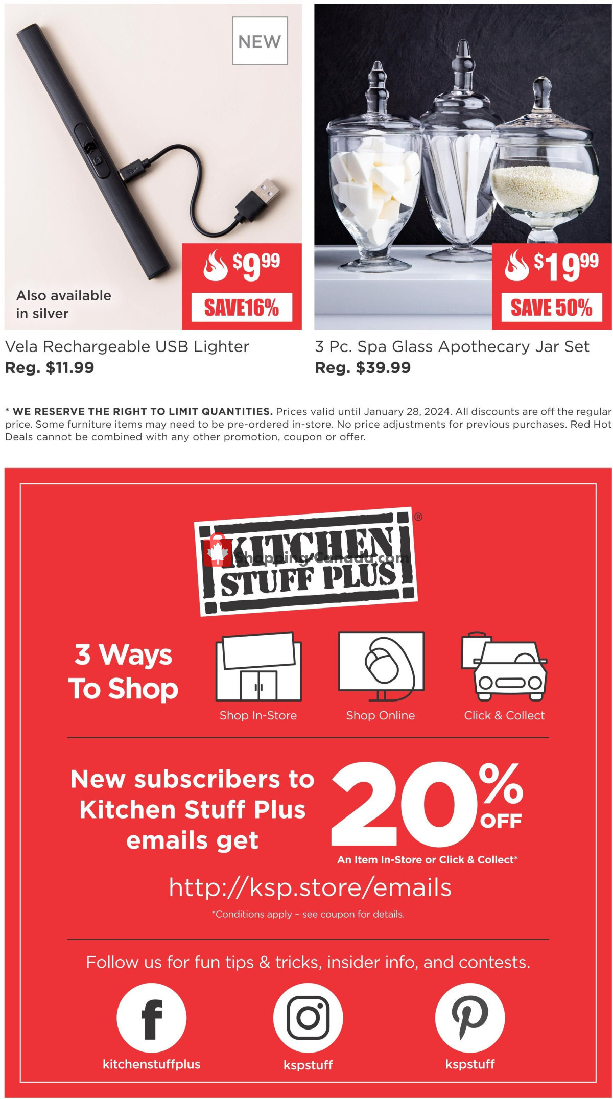 Kitchen Stuff Plus flyer from Monday January 22, 2024 to Sunday January 28, 2024 - page 7