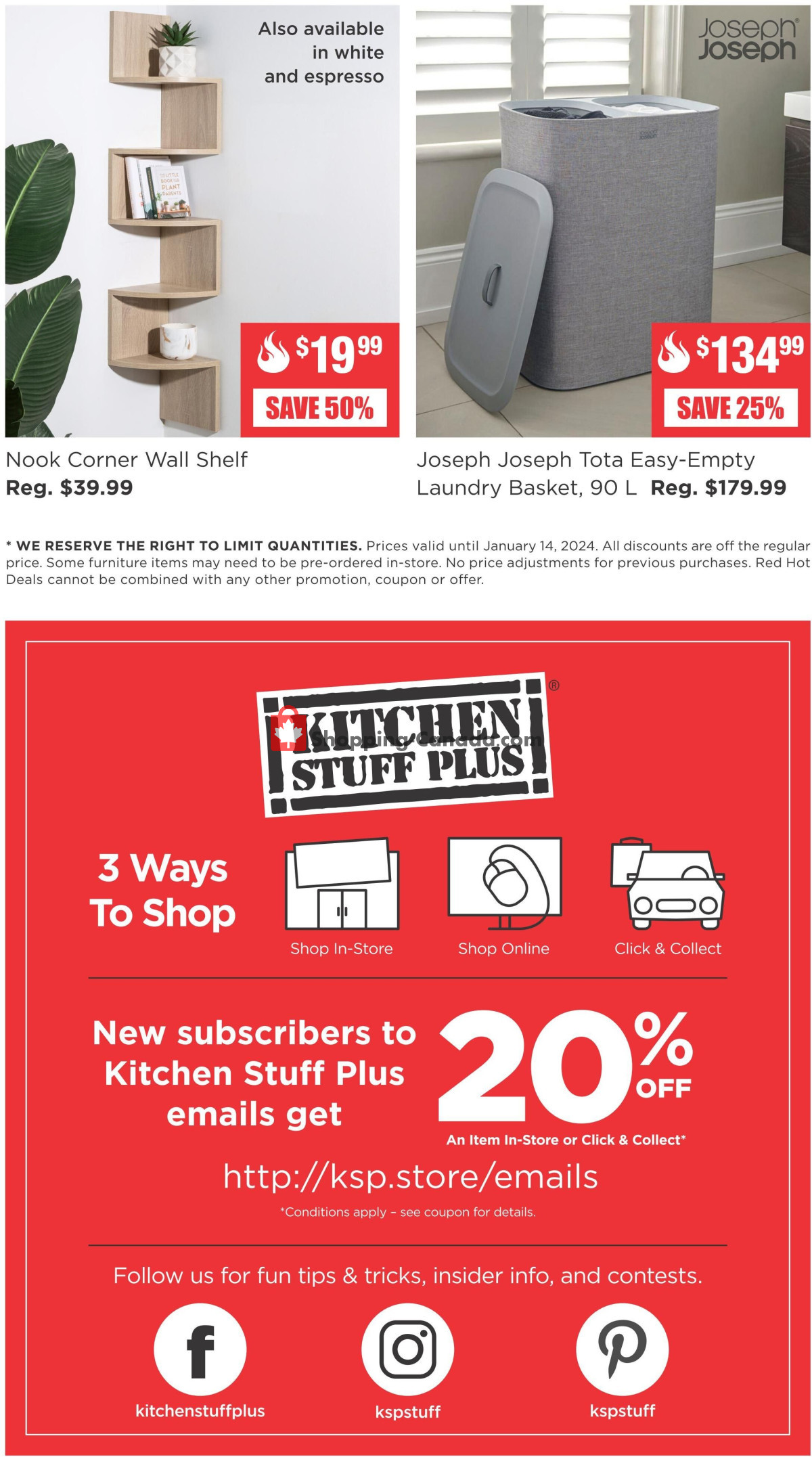Kitchen Stuff Plus flyer from Monday January 8, 2024 to Sunday January 14, 2024 - page 7