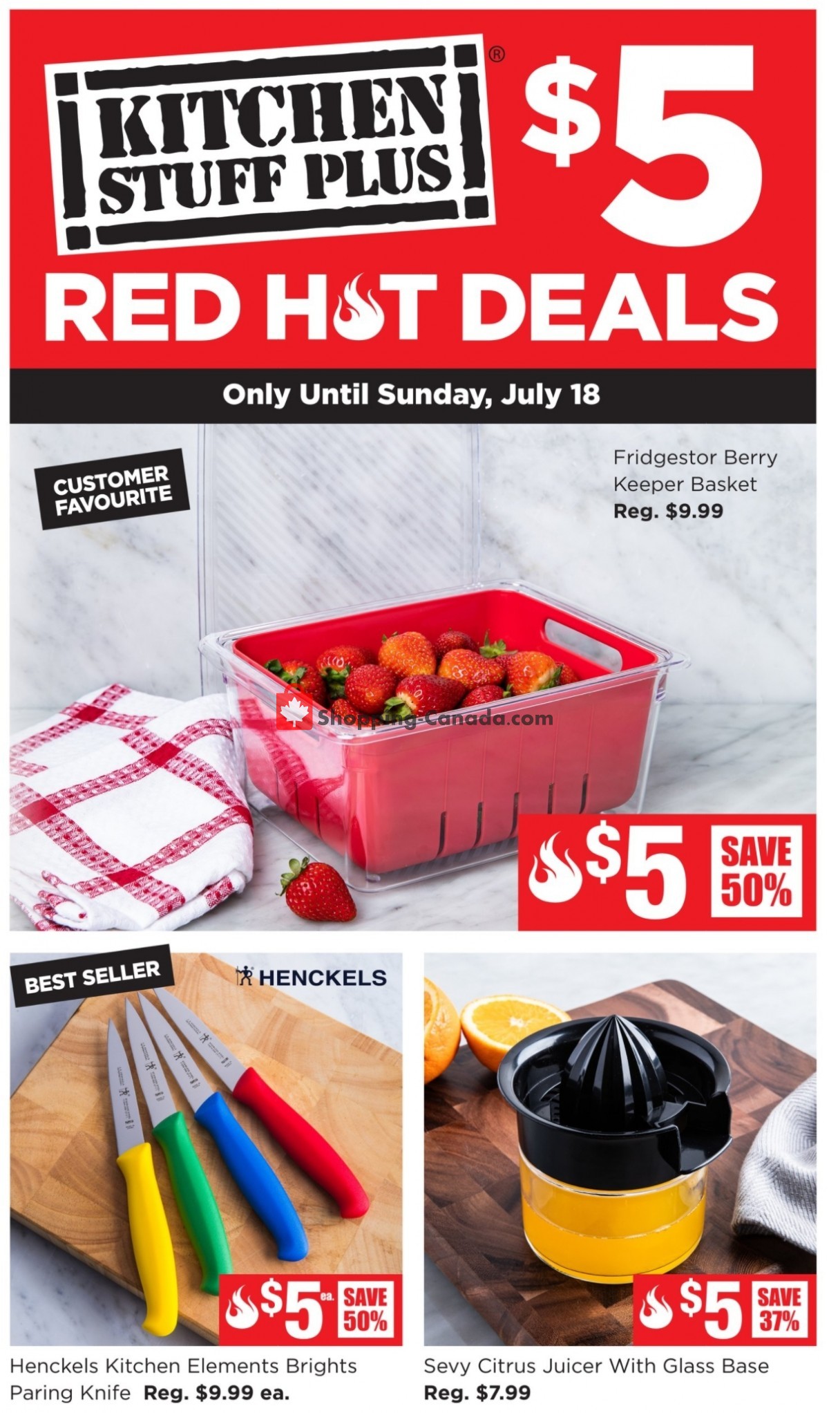 Kitchen Stuff Plus flyer from Monday July 12, 2021 to Sunday July 18, 2021 - page 1