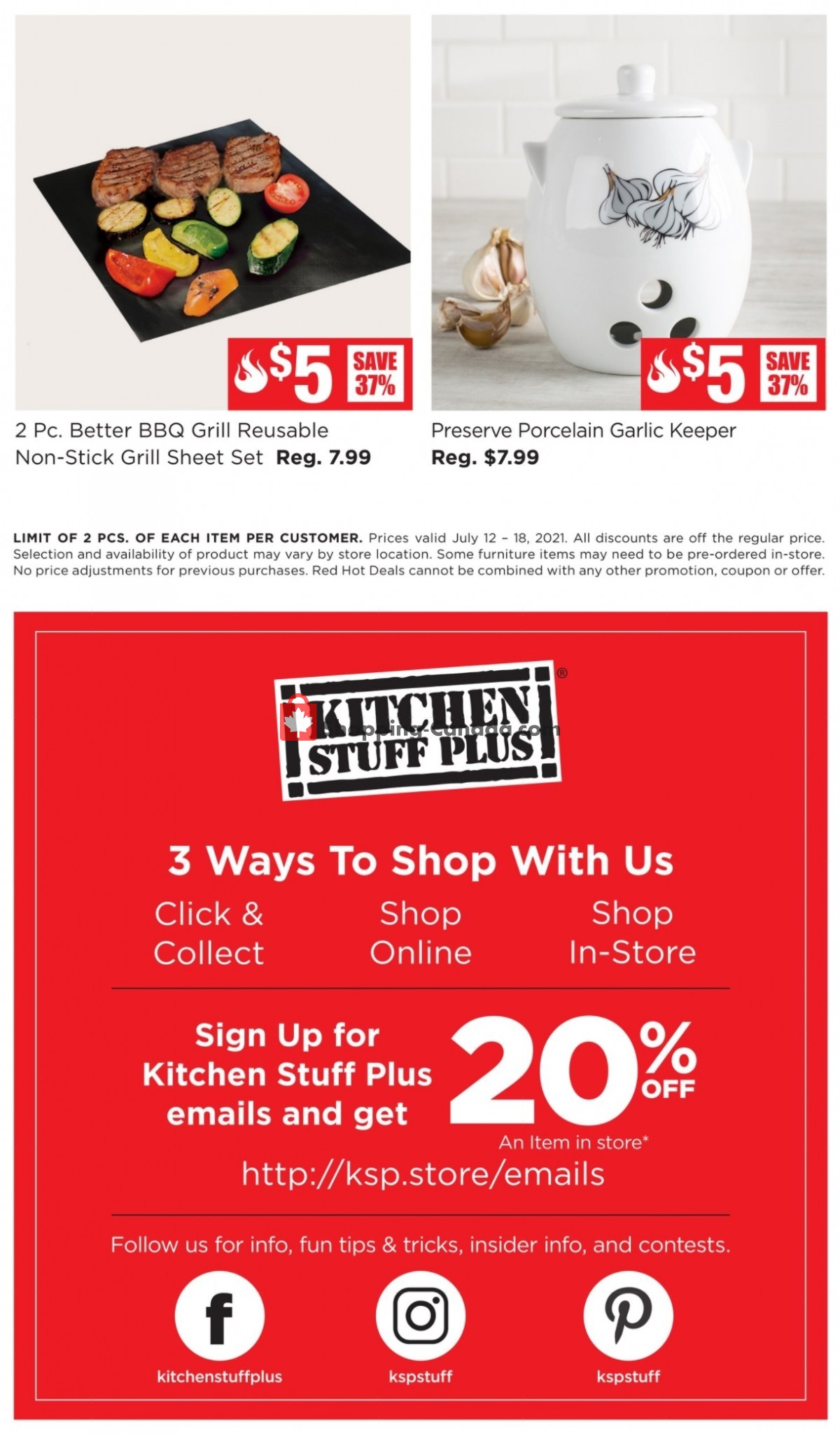 Kitchen Stuff Plus flyer from Monday July 12, 2021 to Sunday July 18, 2021 - page 7