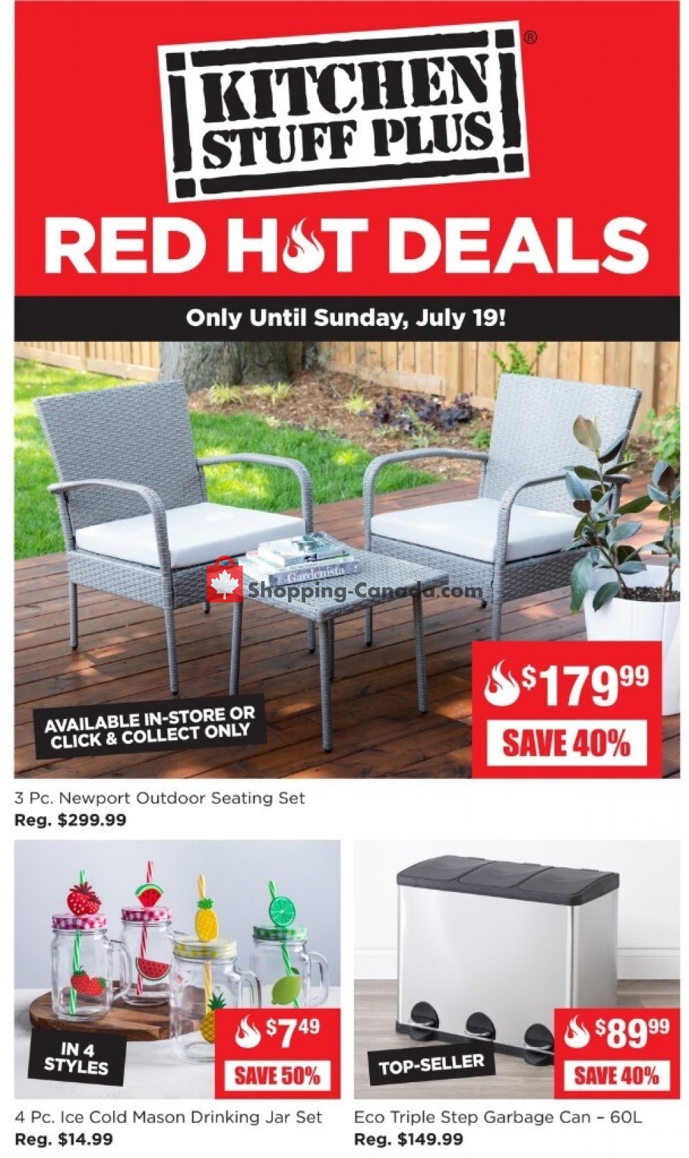 Kitchen Stuff Plus Canada, flyer (Red Hot Deals) July 13 July 19, 2020 Shopping Canada