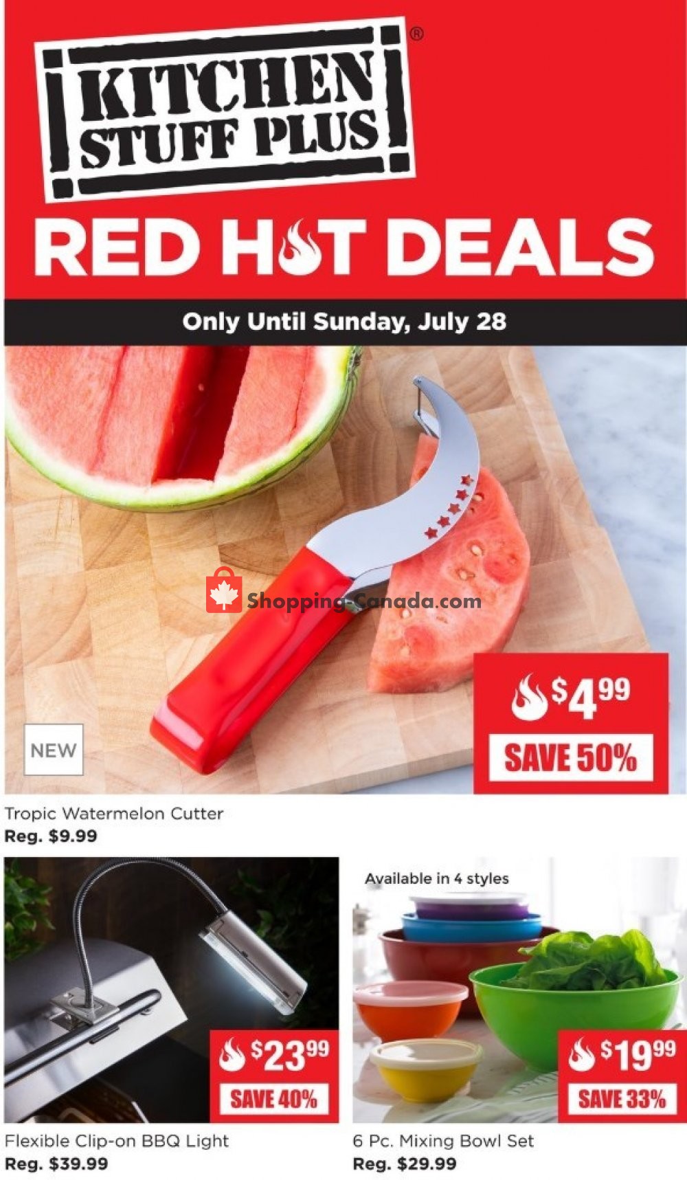 Kitchen Stuff Plus flyer from Monday July 22, 2019 to Sunday July 28, 2019 - page 1