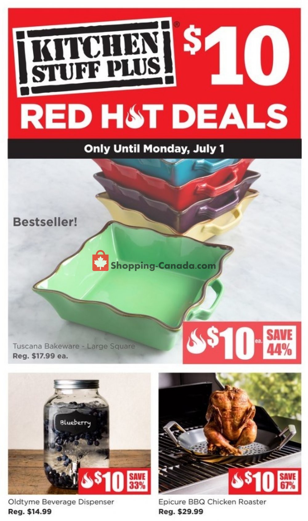 Kitchen Stuff Plus flyer from Monday June 24, 2019 to Monday July 1, 2019 - page 1