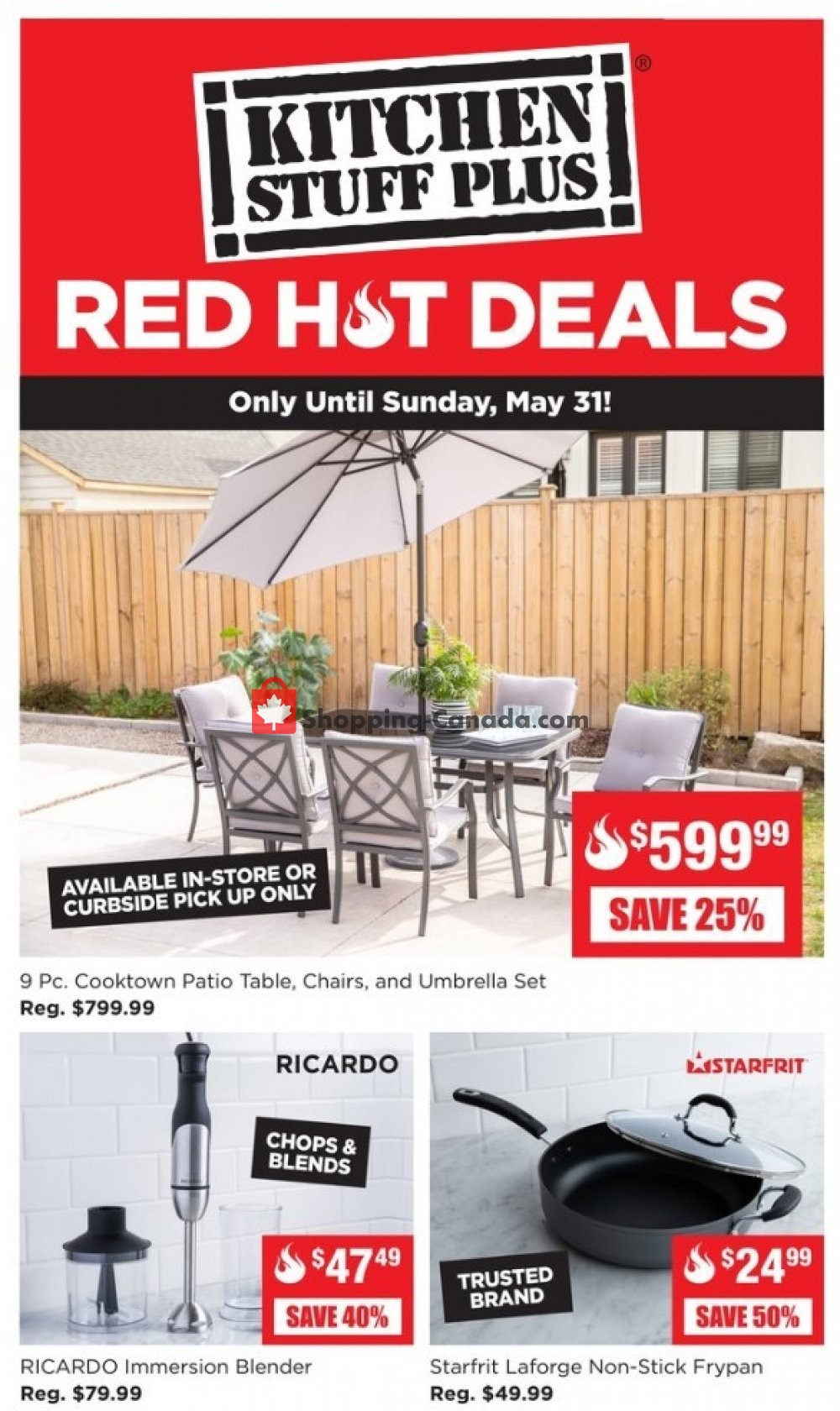 Kitchen Stuff Plus Canada, flyer (Red Hot Deals) May 25 May 31