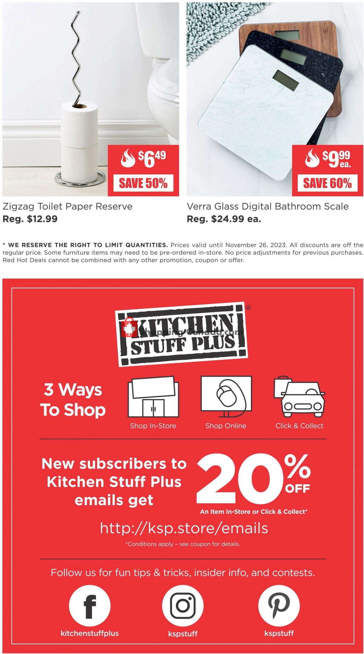 Kitchen Stuff Plus flyer from Monday November 20, 2023 to Sunday November 26, 2023 - page 7