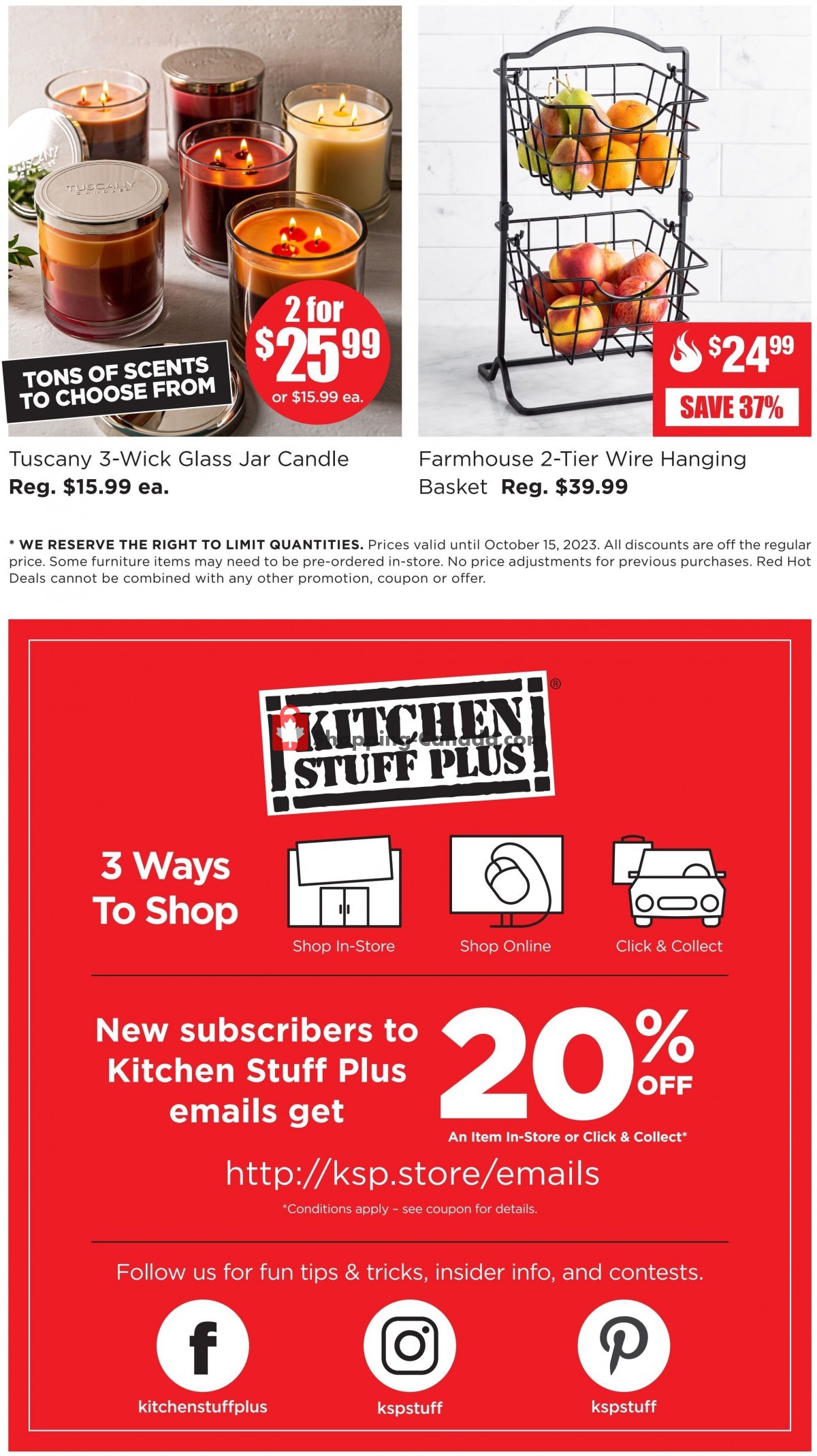 Kitchen Stuff Plus flyer from Tuesday October 10, 2023 to Sunday October 15, 2023 - page 7