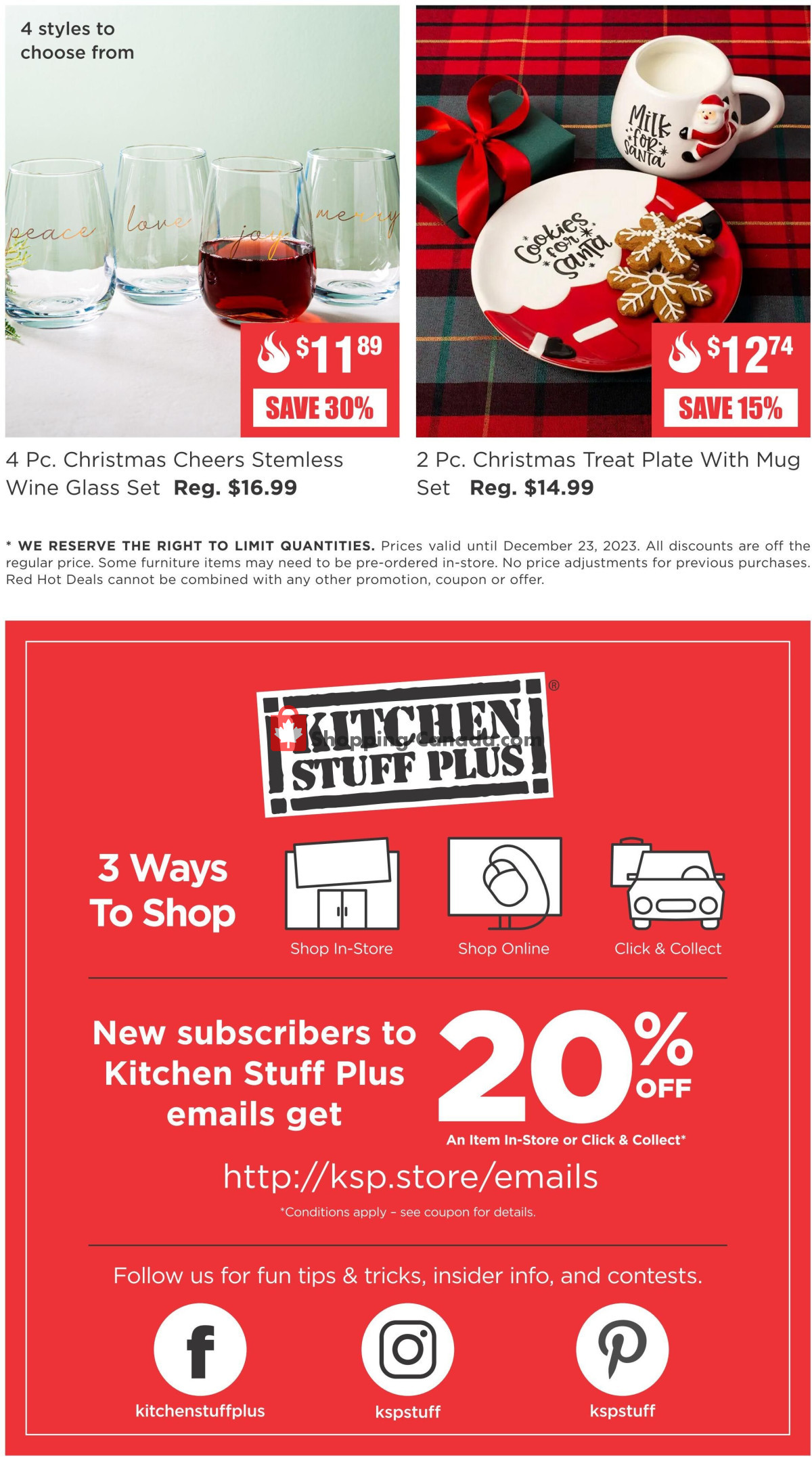 Kitchen Stuff Plus flyer from Monday December 18, 2023 to Saturday December 23, 2023 - page 7