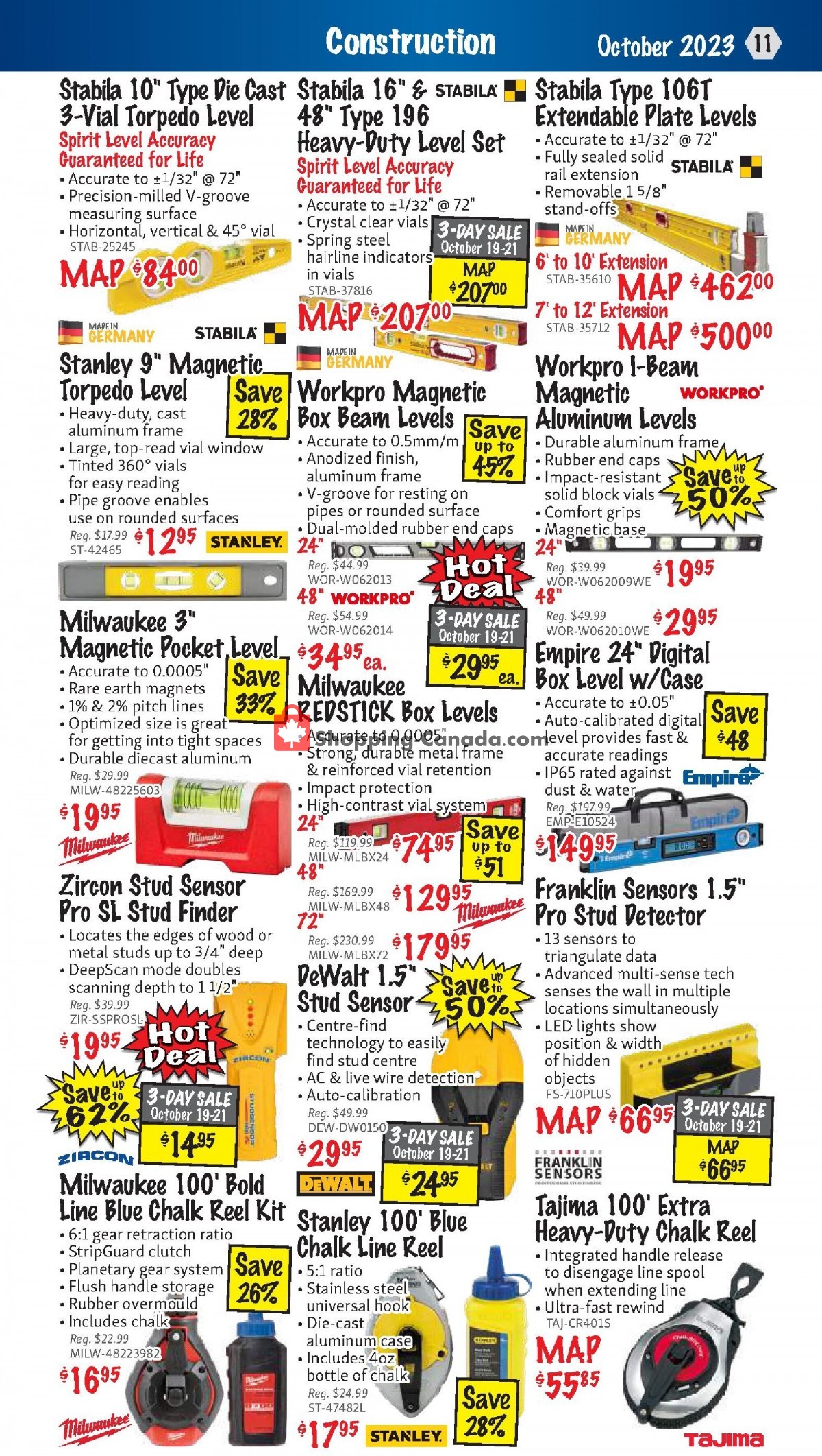 KMS Tools & Equipment flyer from Sunday October 1, 2023 to Tuesday October 31, 2023 - page 11