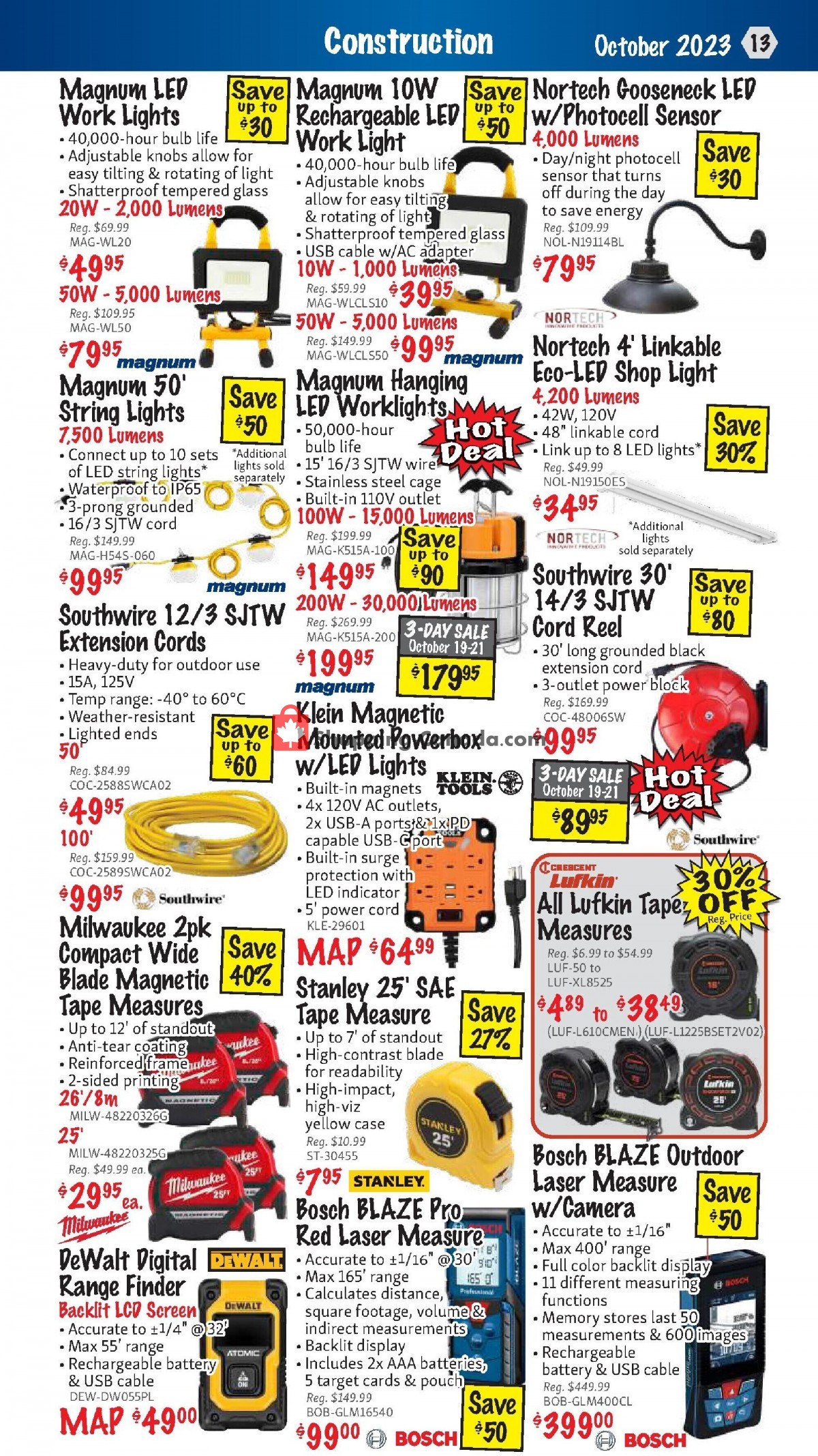 KMS Tools & Equipment flyer from Sunday October 1, 2023 to Tuesday October 31, 2023 - page 13