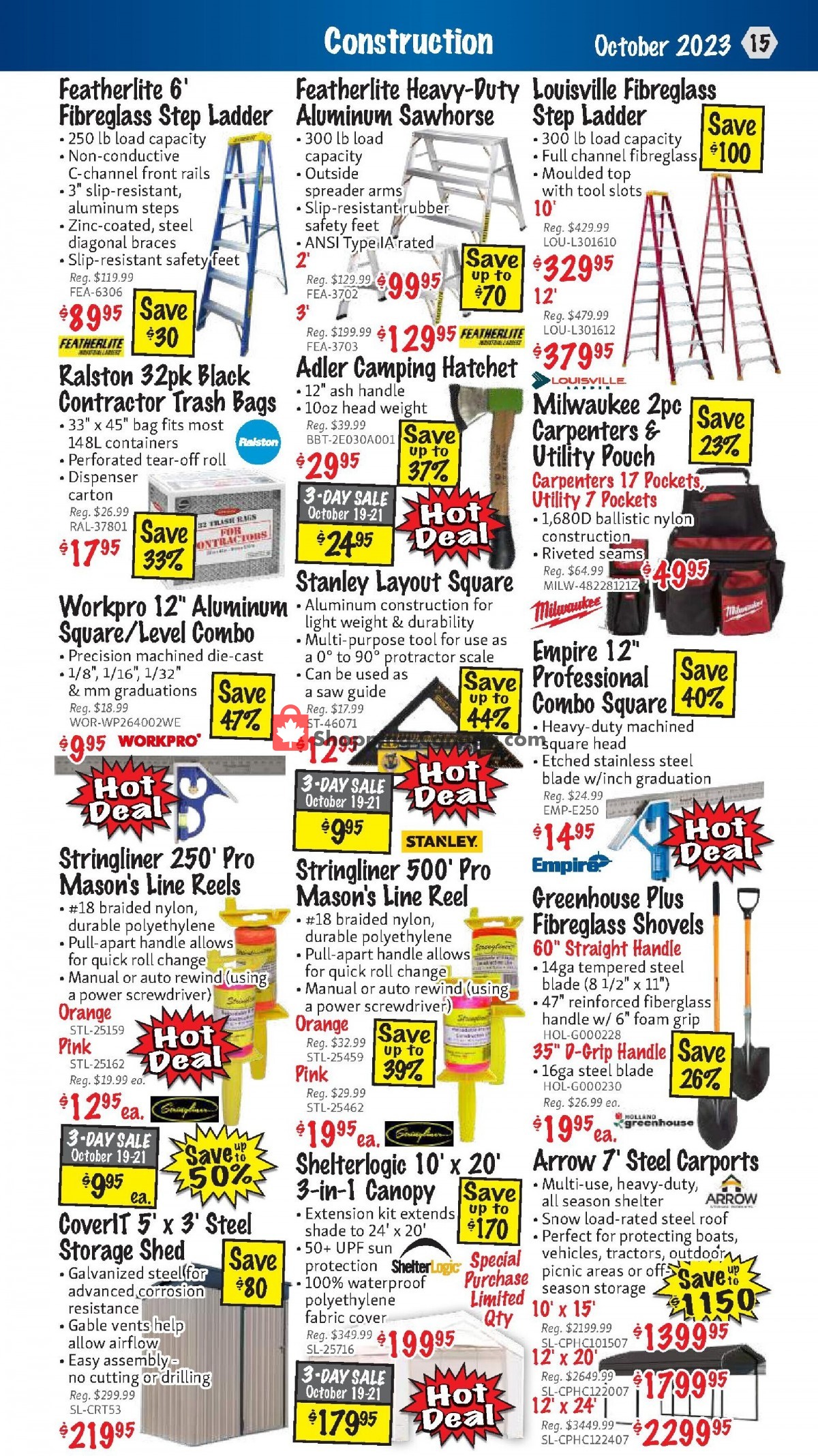 KMS Tools & Equipment flyer from Sunday October 1, 2023 to Tuesday October 31, 2023 - page 15