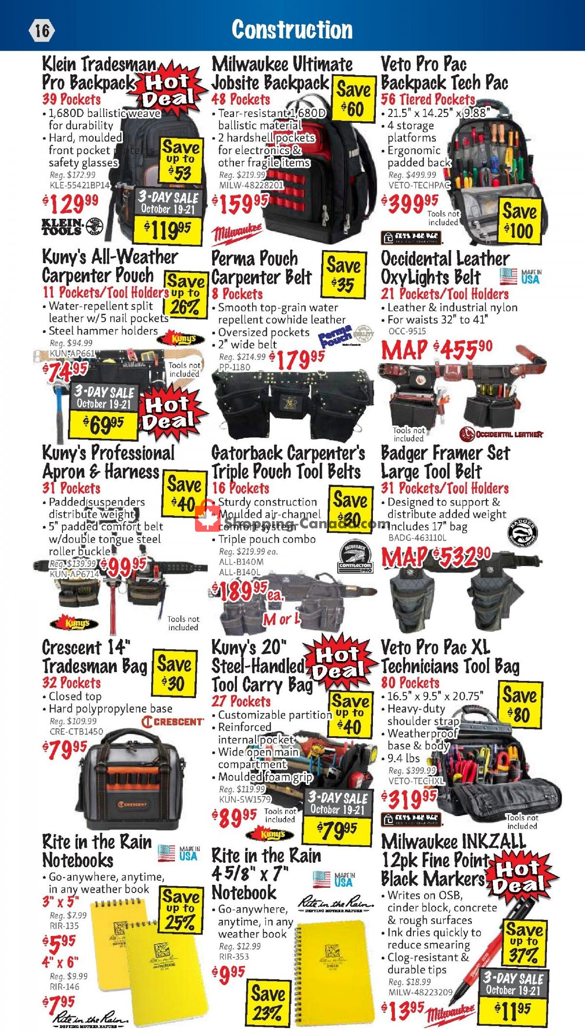 KMS Tools & Equipment flyer from Sunday October 1, 2023 to Tuesday October 31, 2023 - page 16