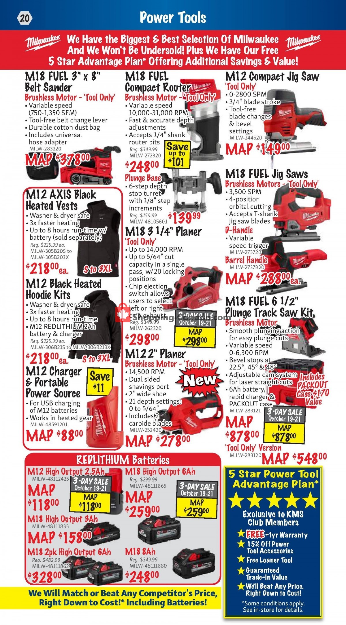 KMS Tools & Equipment flyer from Sunday October 1, 2023 to Tuesday October 31, 2023 - page 20