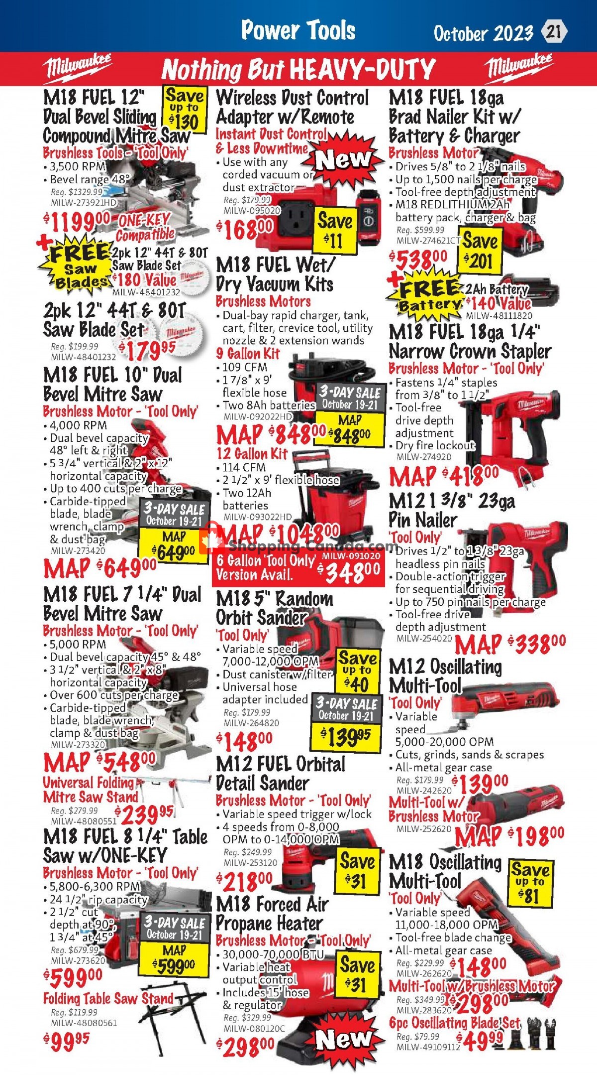 KMS Tools & Equipment flyer from Sunday October 1, 2023 to Tuesday October 31, 2023 - page 21