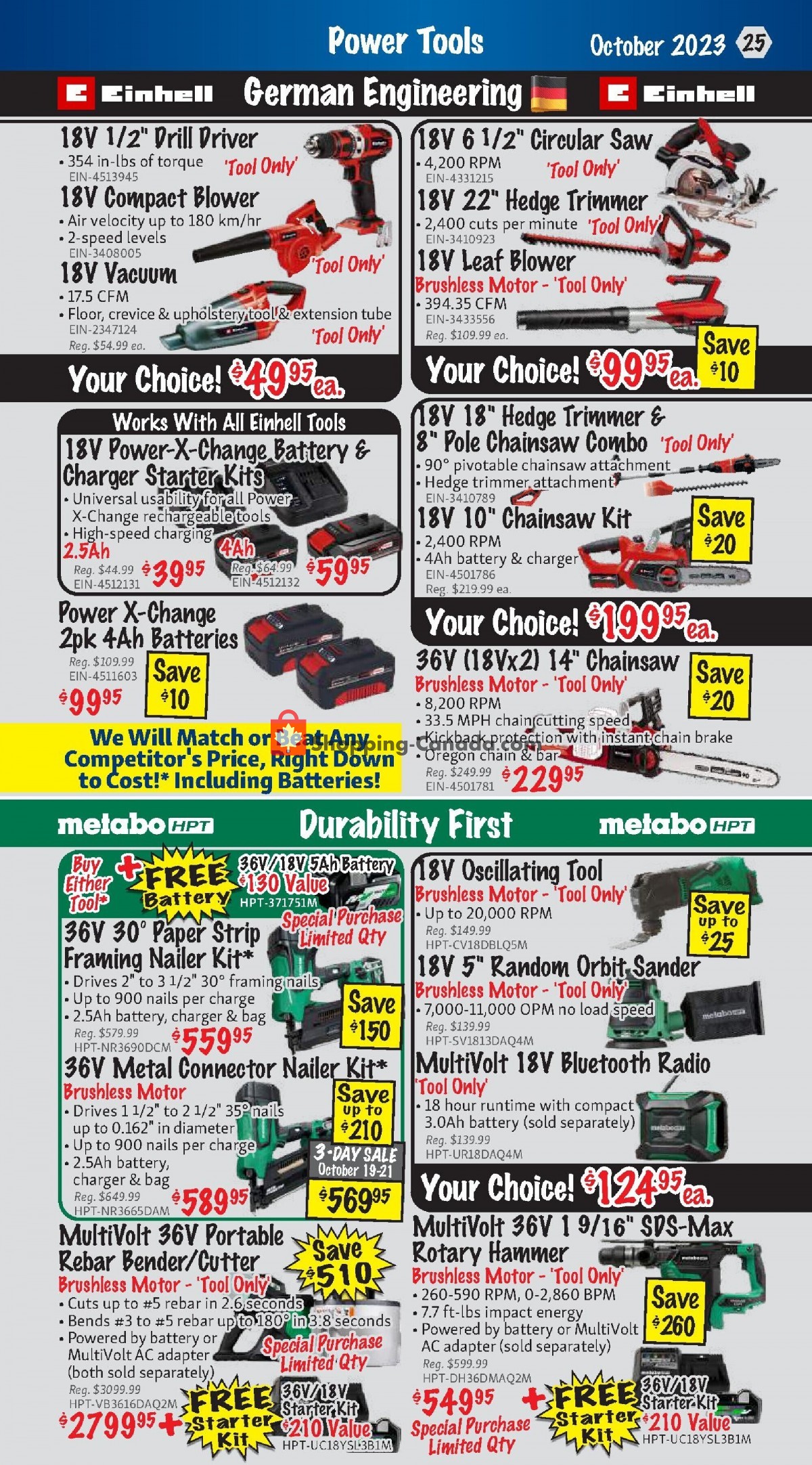 KMS Tools & Equipment flyer from Sunday October 1, 2023 to Tuesday October 31, 2023 - page 25