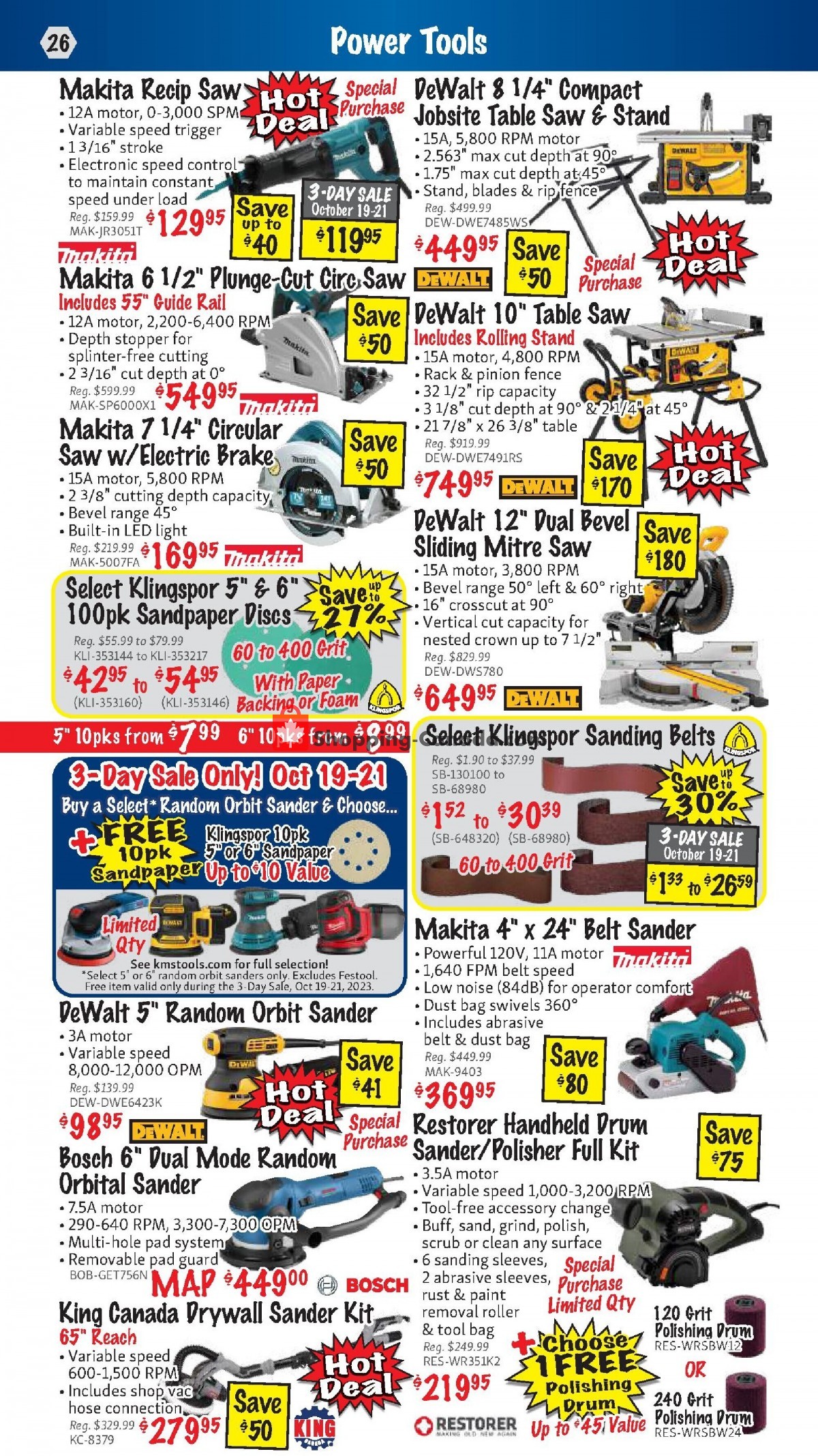 KMS Tools & Equipment flyer from Sunday October 1, 2023 to Tuesday October 31, 2023 - page 26