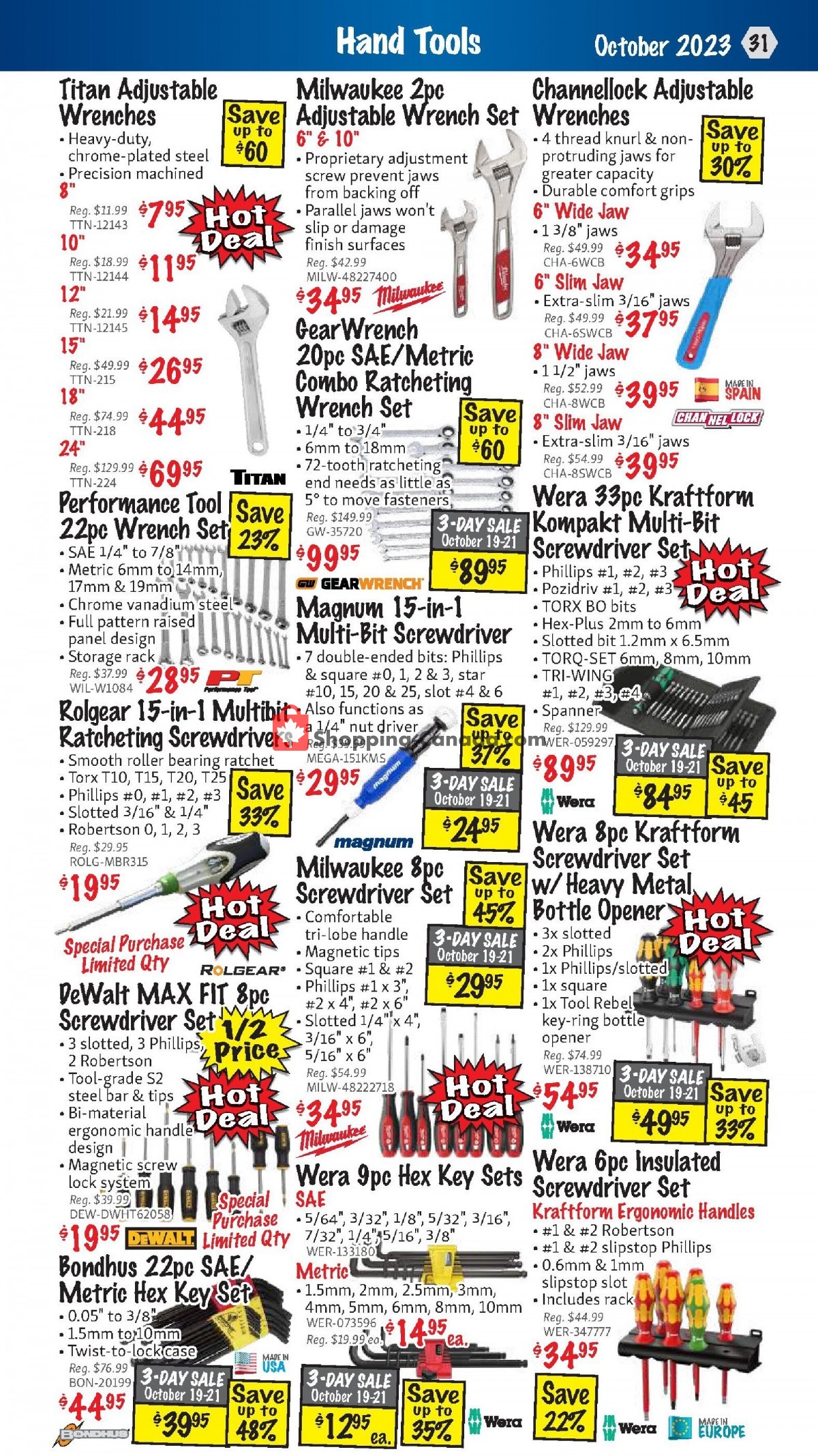 KMS Tools & Equipment flyer from Sunday October 1, 2023 to Tuesday October 31, 2023 - page 31