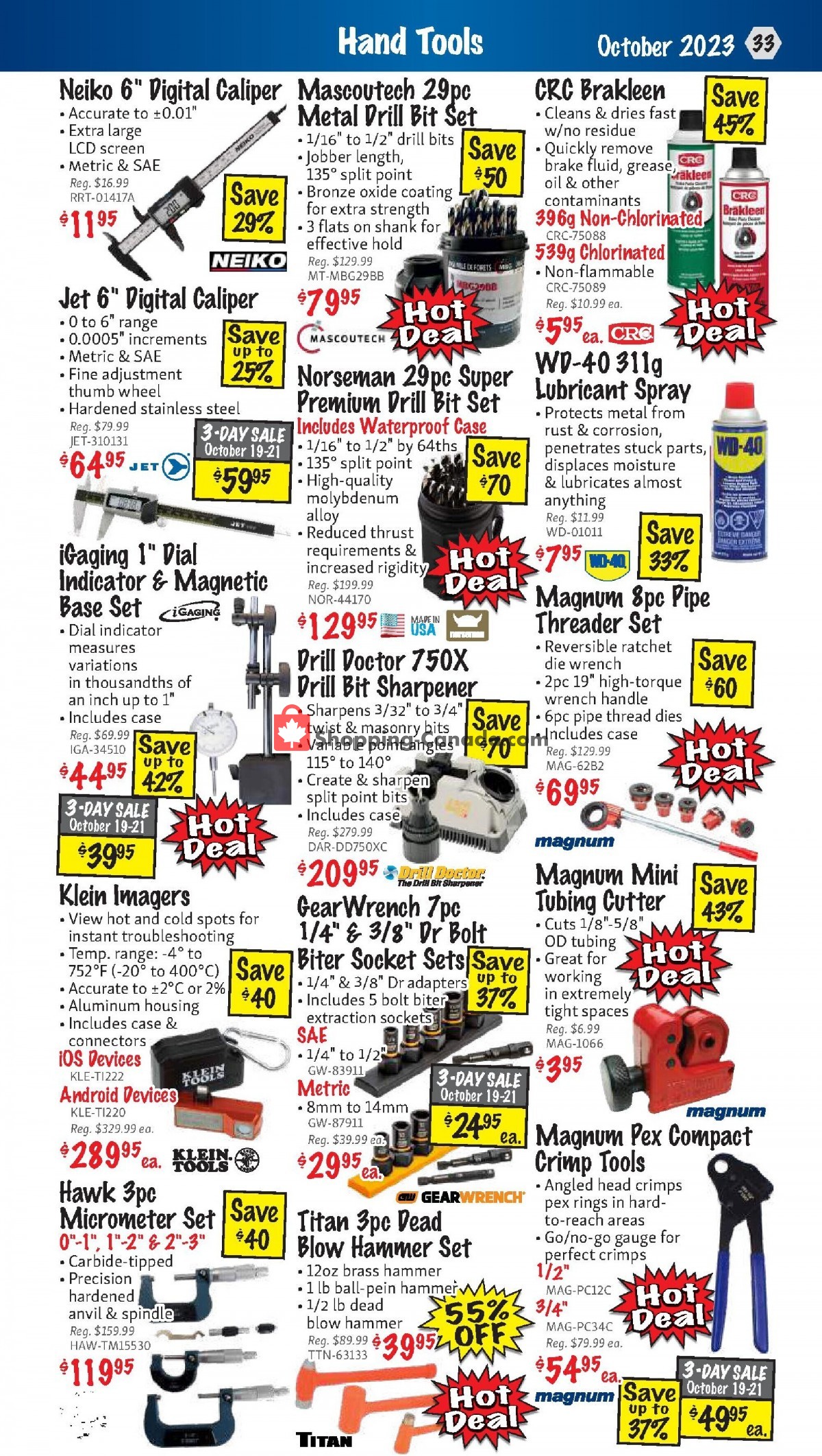 KMS Tools & Equipment flyer from Sunday October 1, 2023 to Tuesday October 31, 2023 - page 33