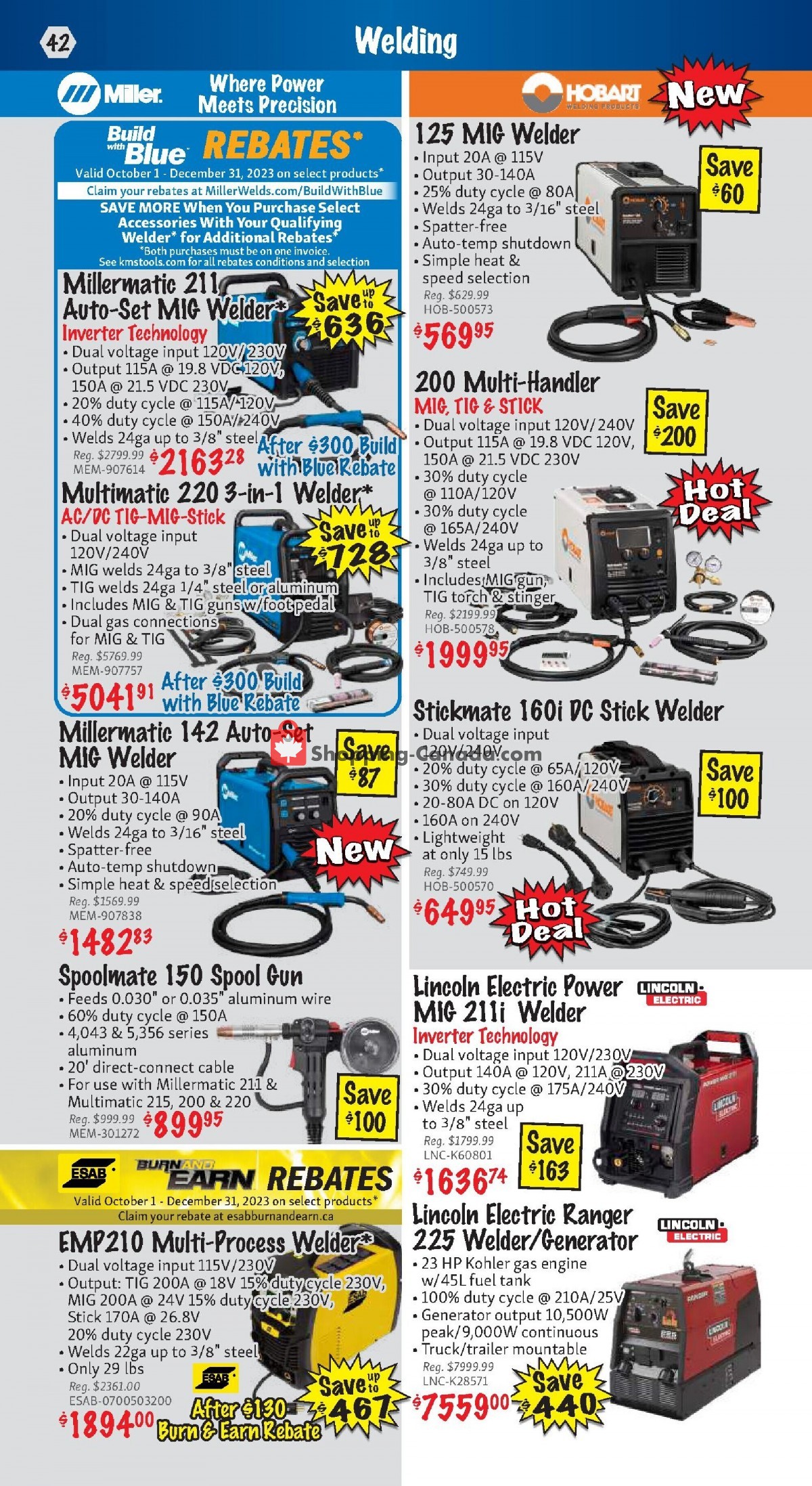 KMS Tools & Equipment flyer from Sunday October 1, 2023 to Tuesday October 31, 2023 - page 42
