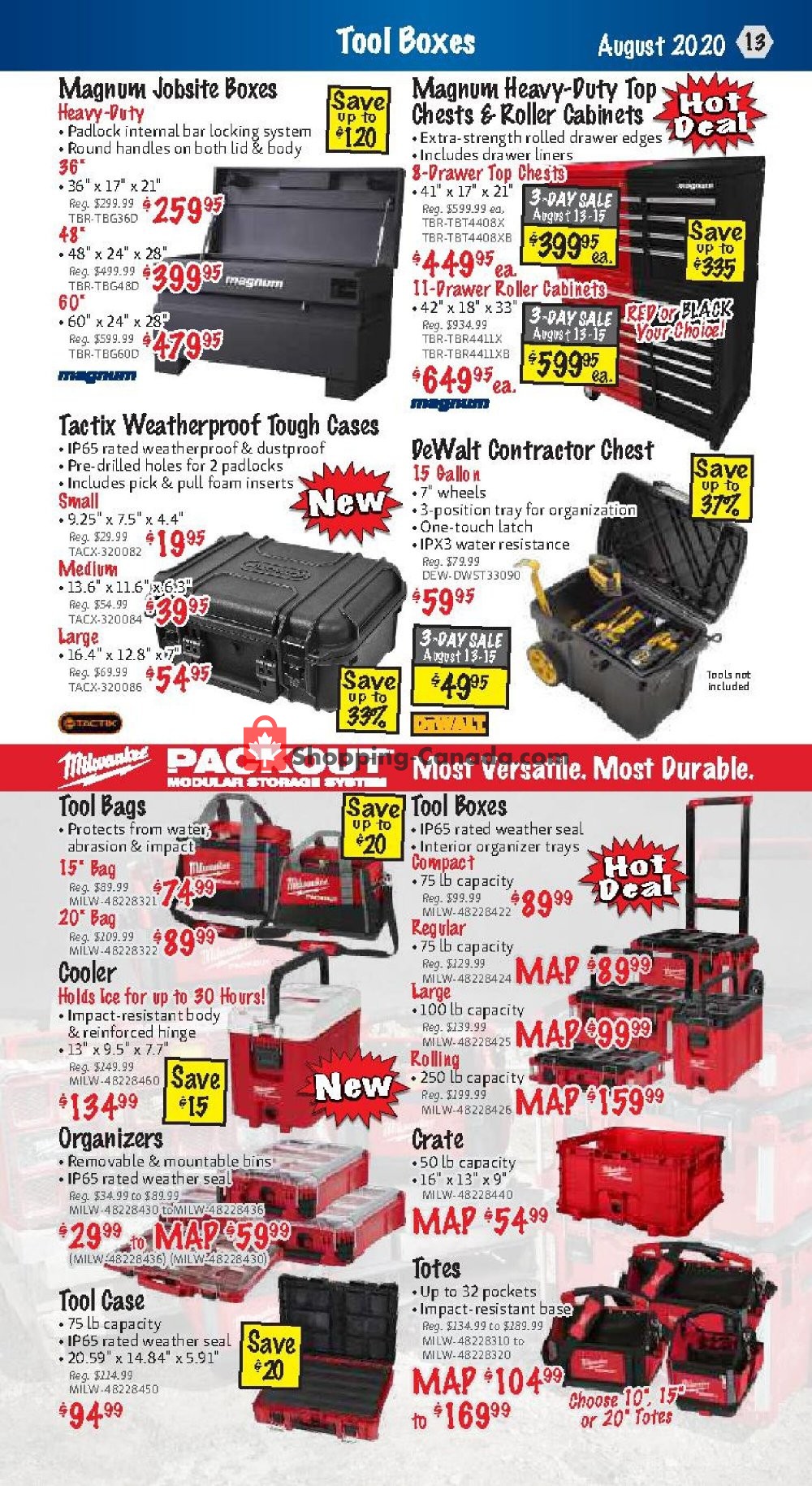 KMS Tools & Equipment flyer from Saturday August 1, 2020 to Monday August 31, 2020 - page 13