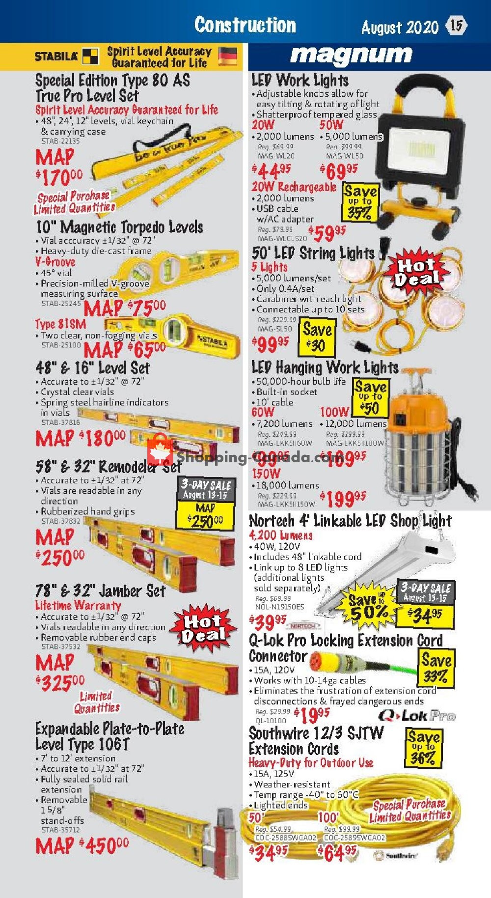 KMS Tools & Equipment flyer from Saturday August 1, 2020 to Monday August 31, 2020 - page 15