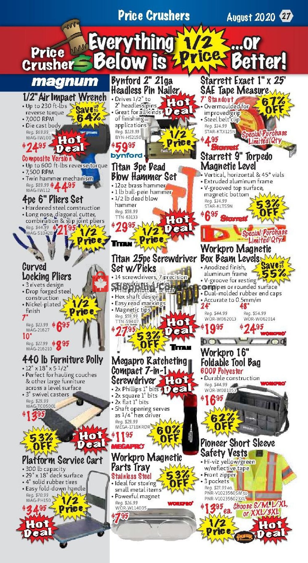 KMS Tools & Equipment flyer from Saturday August 1, 2020 to Monday August 31, 2020 - page 27
