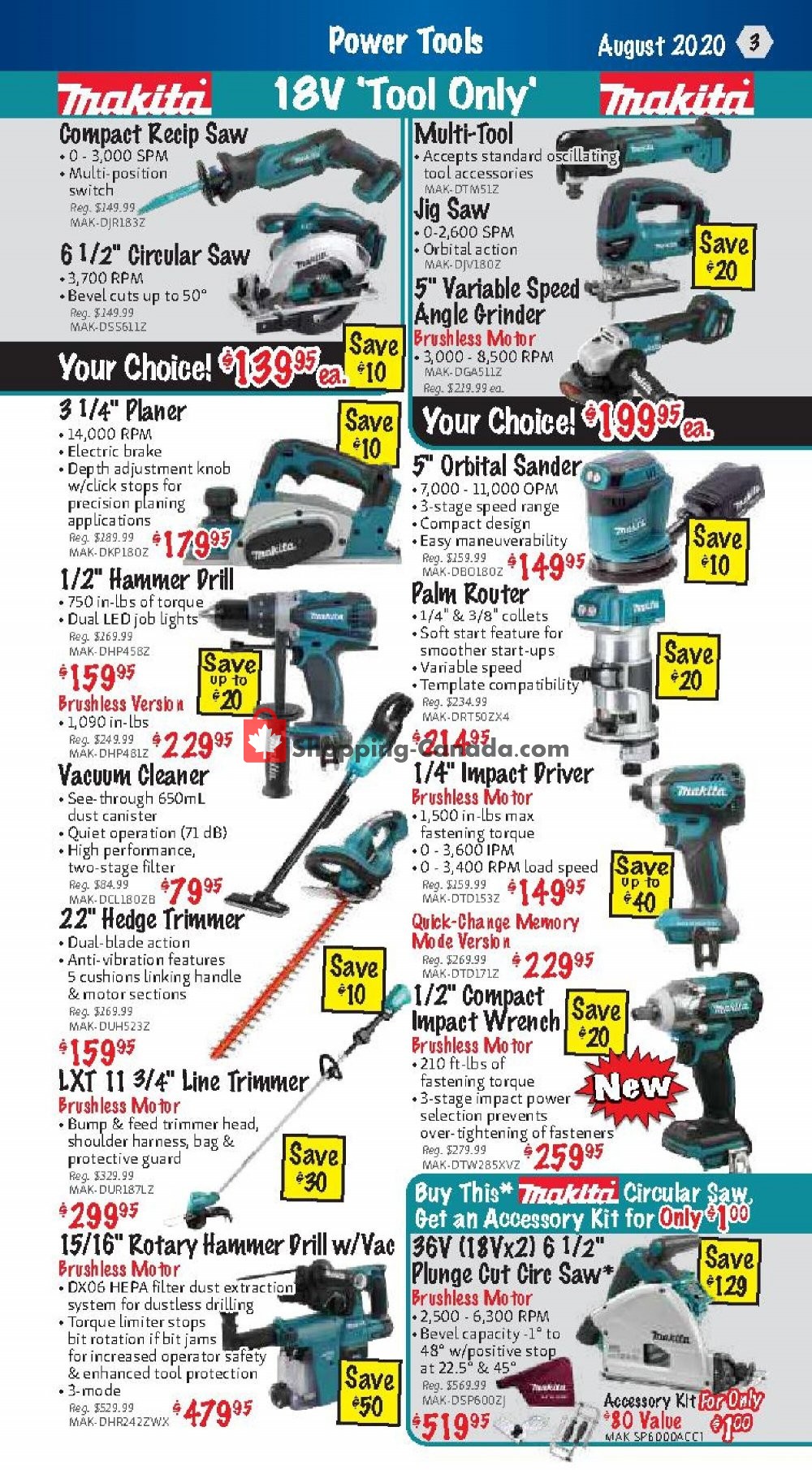 KMS Tools & Equipment flyer from Saturday August 1, 2020 to Monday August 31, 2020 - page 3