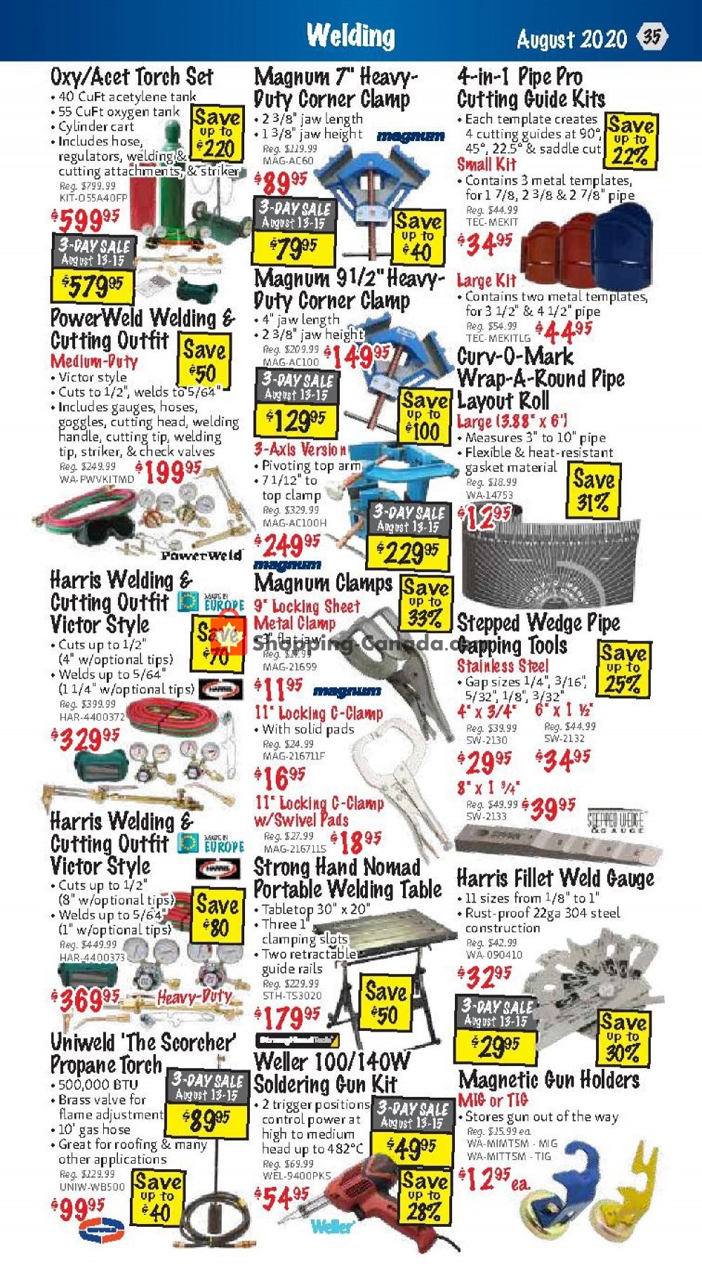 KMS Tools & Equipment flyer from Saturday August 1, 2020 to Monday August 31, 2020 - page 35