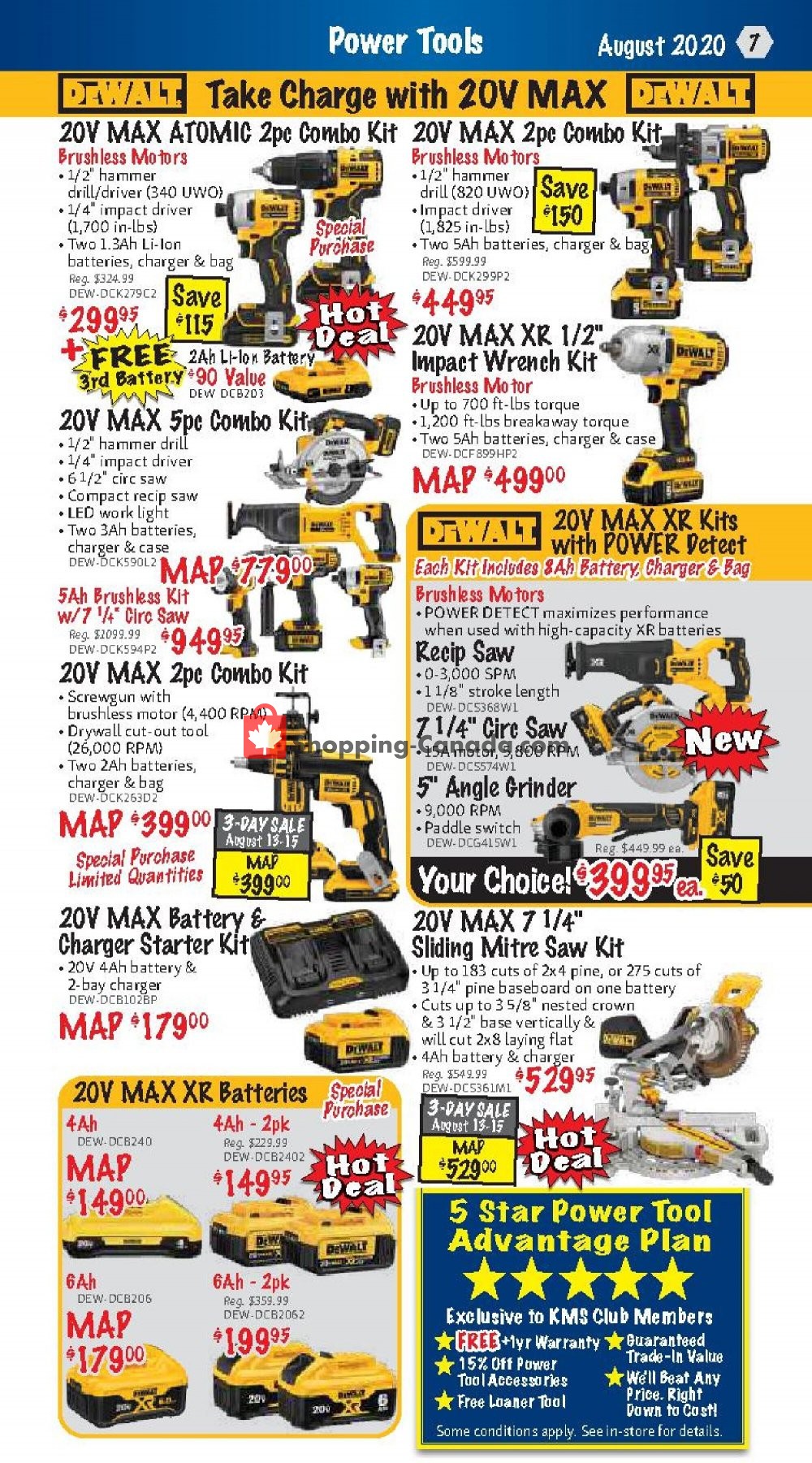 KMS Tools & Equipment flyer from Saturday August 1, 2020 to Monday August 31, 2020 - page 7