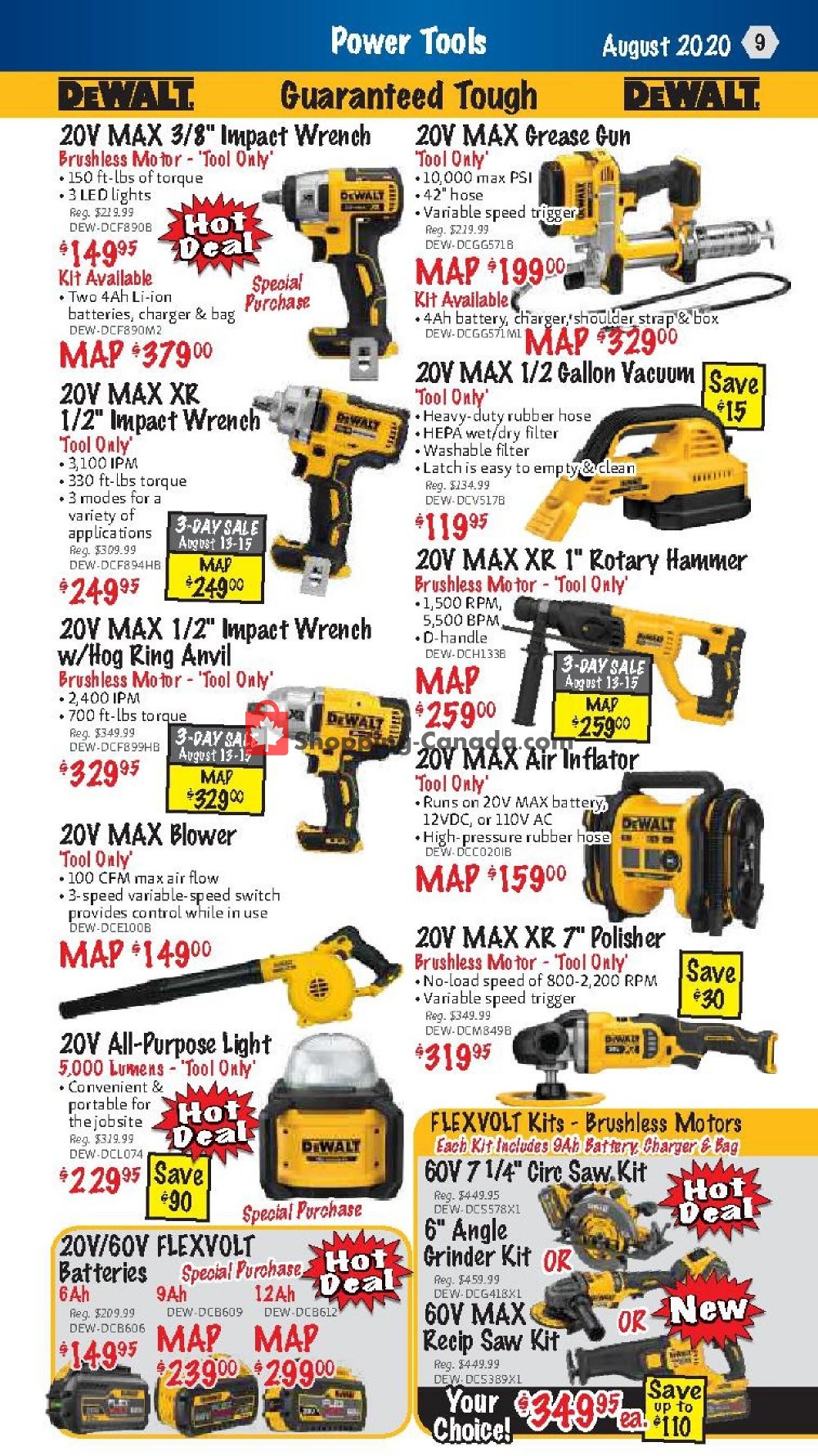KMS Tools & Equipment flyer from Saturday August 1, 2020 to Monday August 31, 2020 - page 9