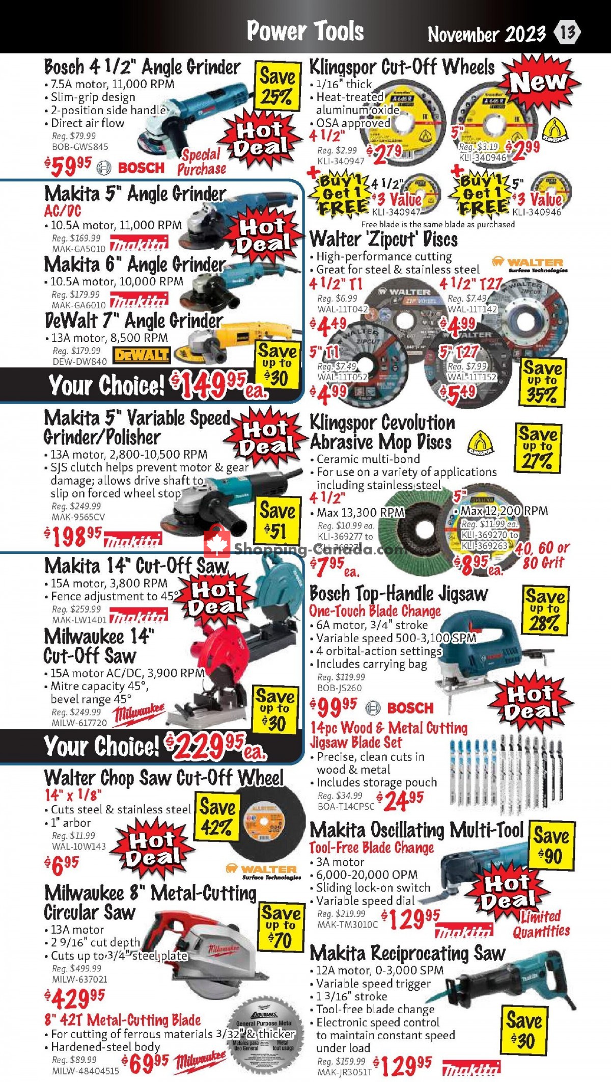 KMS Tools & Equipment flyer from Wednesday November 1, 2023 to Thursday November 30, 2023 - page 13