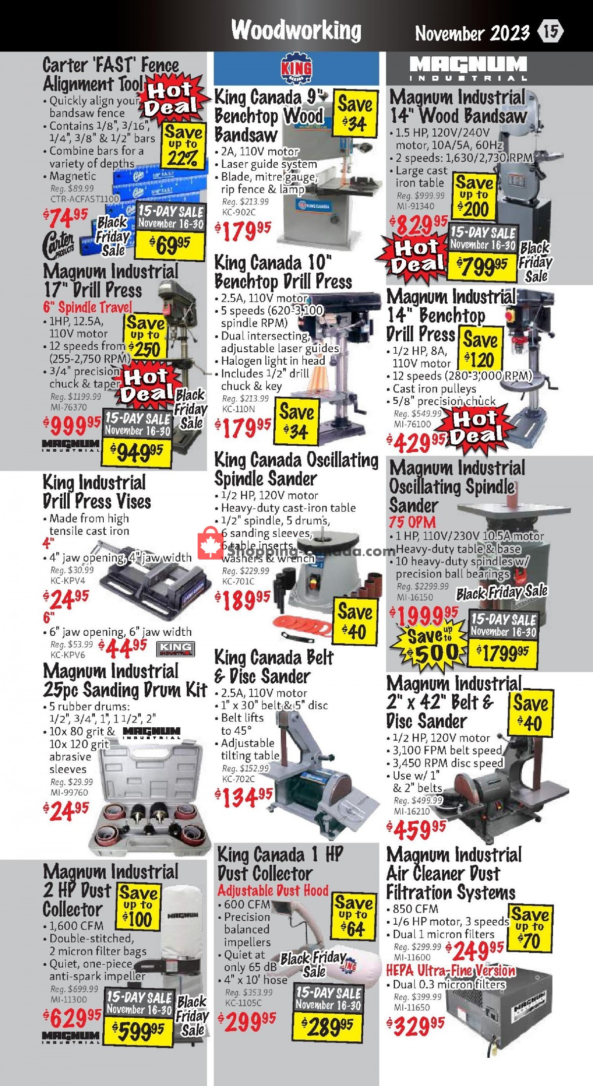 KMS Tools & Equipment flyer from Wednesday November 1, 2023 to Thursday November 30, 2023 - page 15