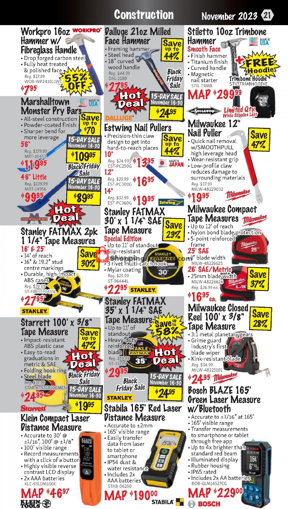 KMS Tools & Equipment flyer from Wednesday November 1, 2023 to Thursday November 30, 2023 - page 21