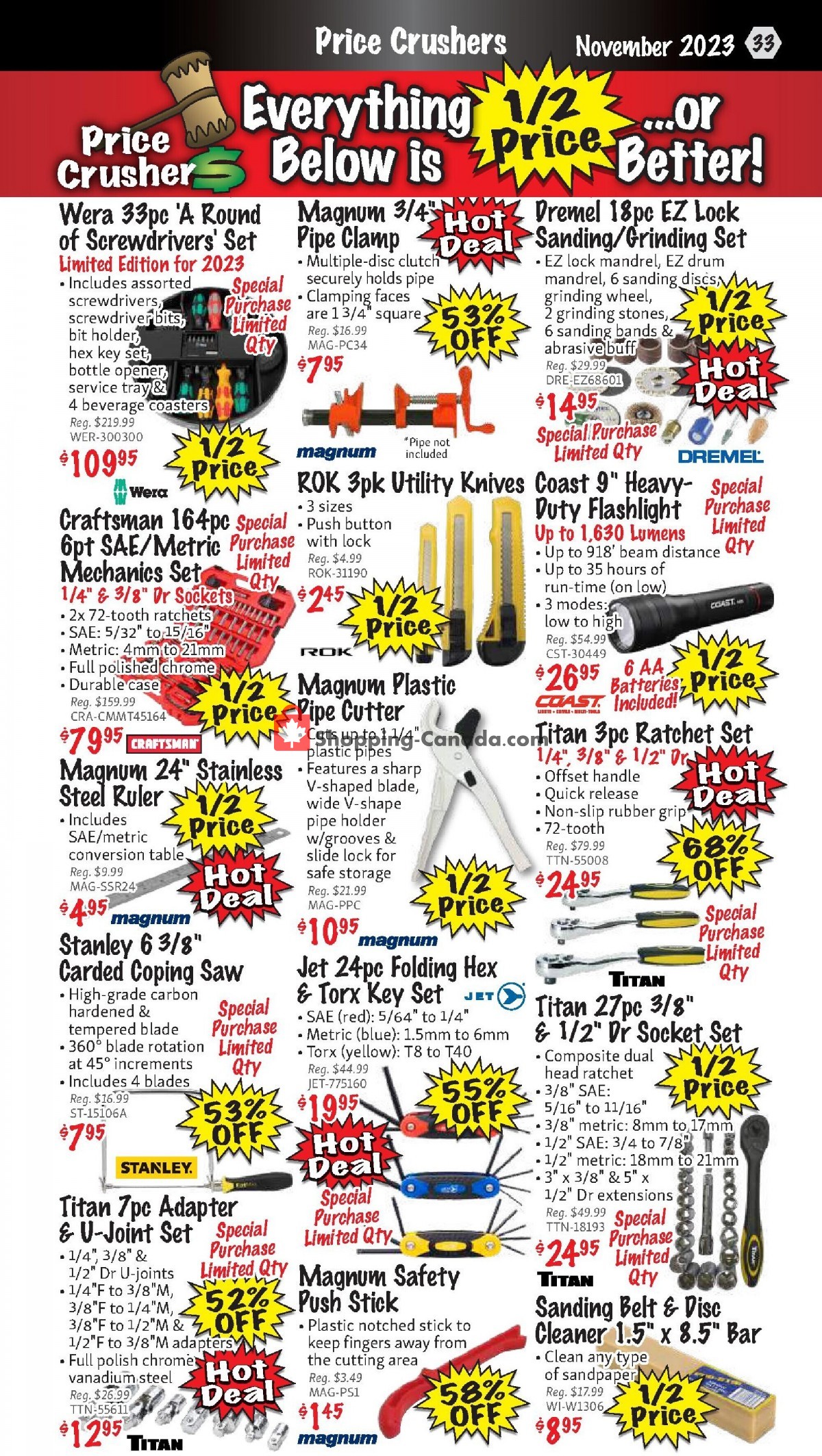 KMS Tools & Equipment flyer from Wednesday November 1, 2023 to Thursday November 30, 2023 - page 33