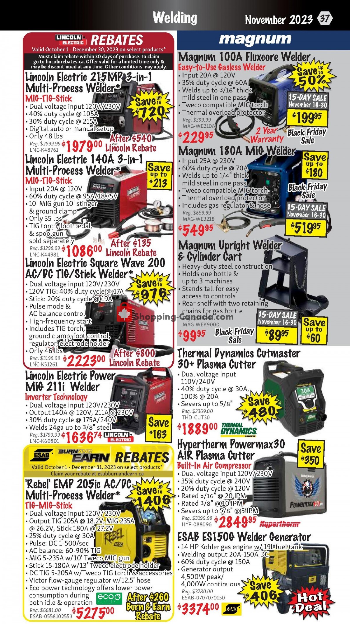 KMS Tools & Equipment flyer from Wednesday November 1, 2023 to Thursday November 30, 2023 - page 37