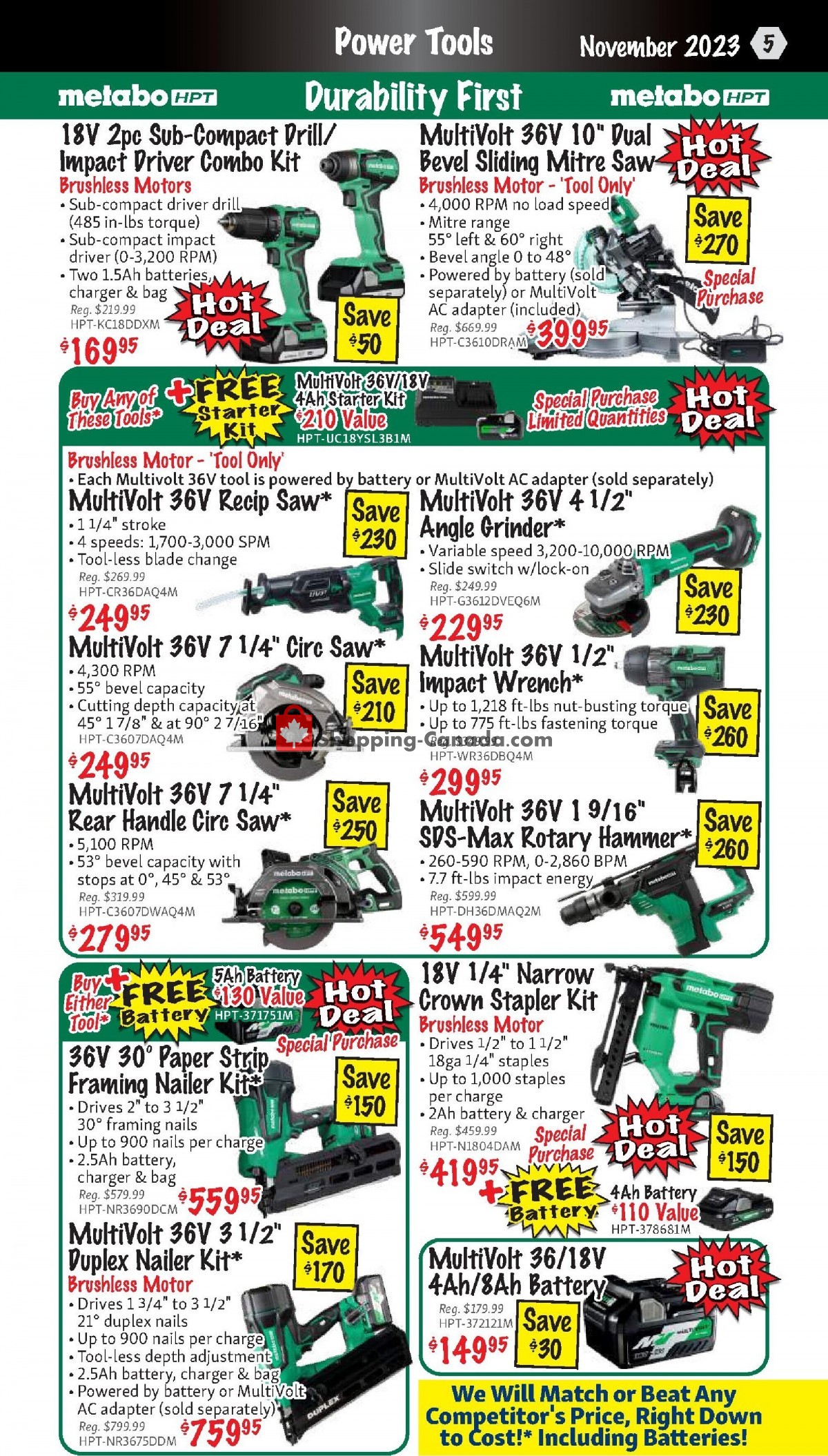 KMS Tools & Equipment flyer from Wednesday November 1, 2023 to Thursday November 30, 2023 - page 5