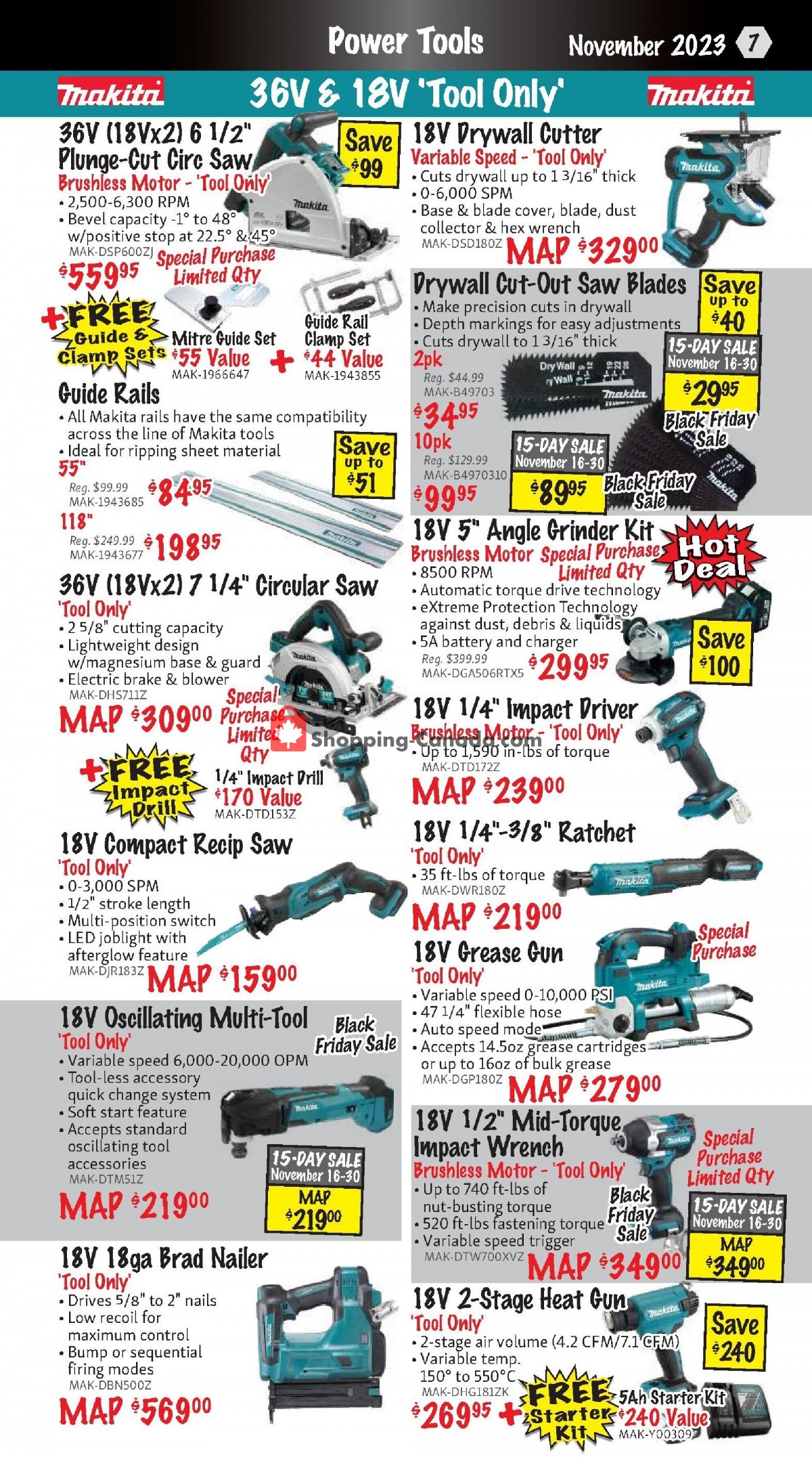 KMS Tools & Equipment flyer from Wednesday November 1, 2023 to Thursday November 30, 2023 - page 7