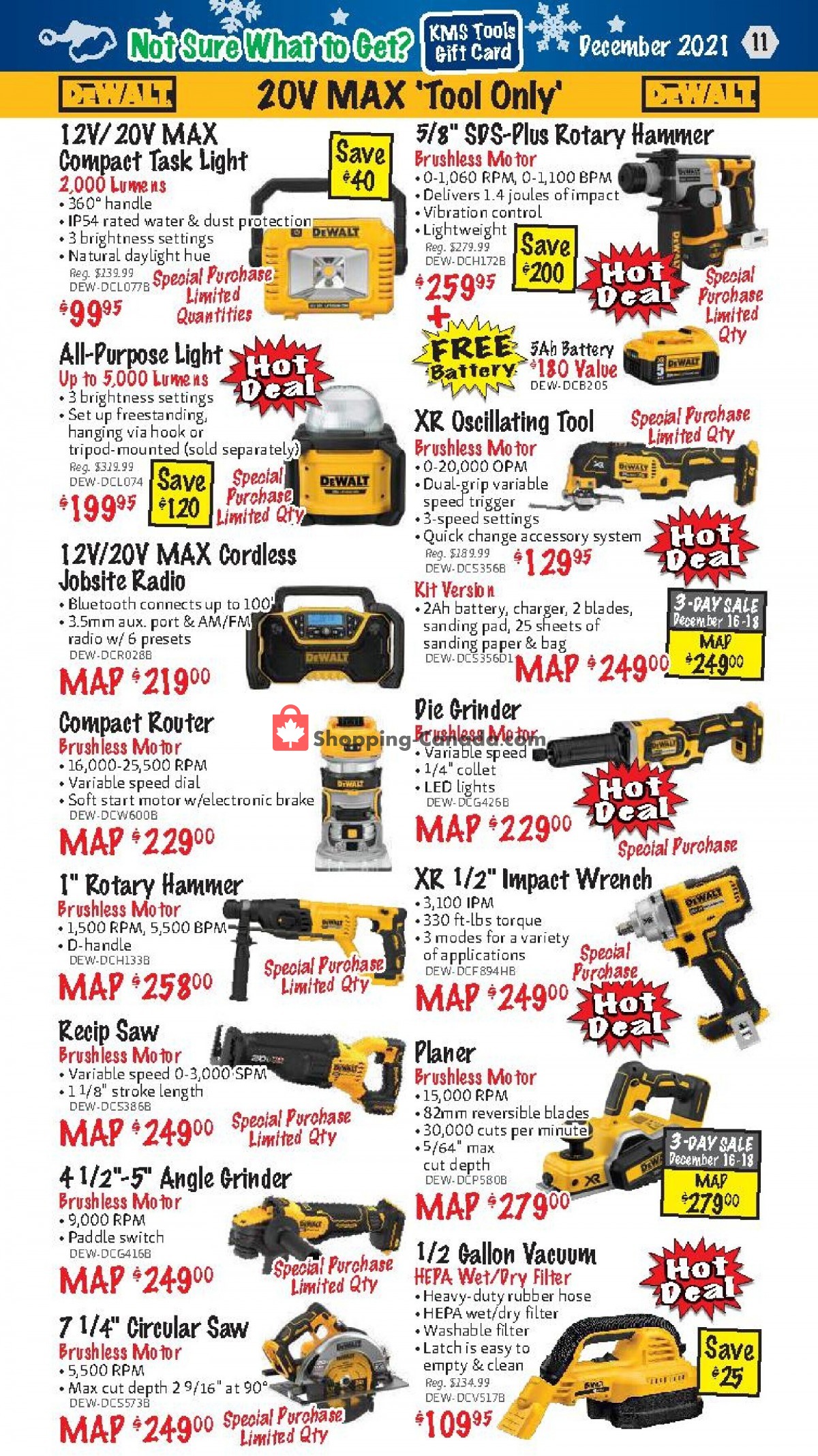 KMS Tools & Equipment flyer from Wednesday December 1, 2021 to Friday December 31, 2021 - page 11