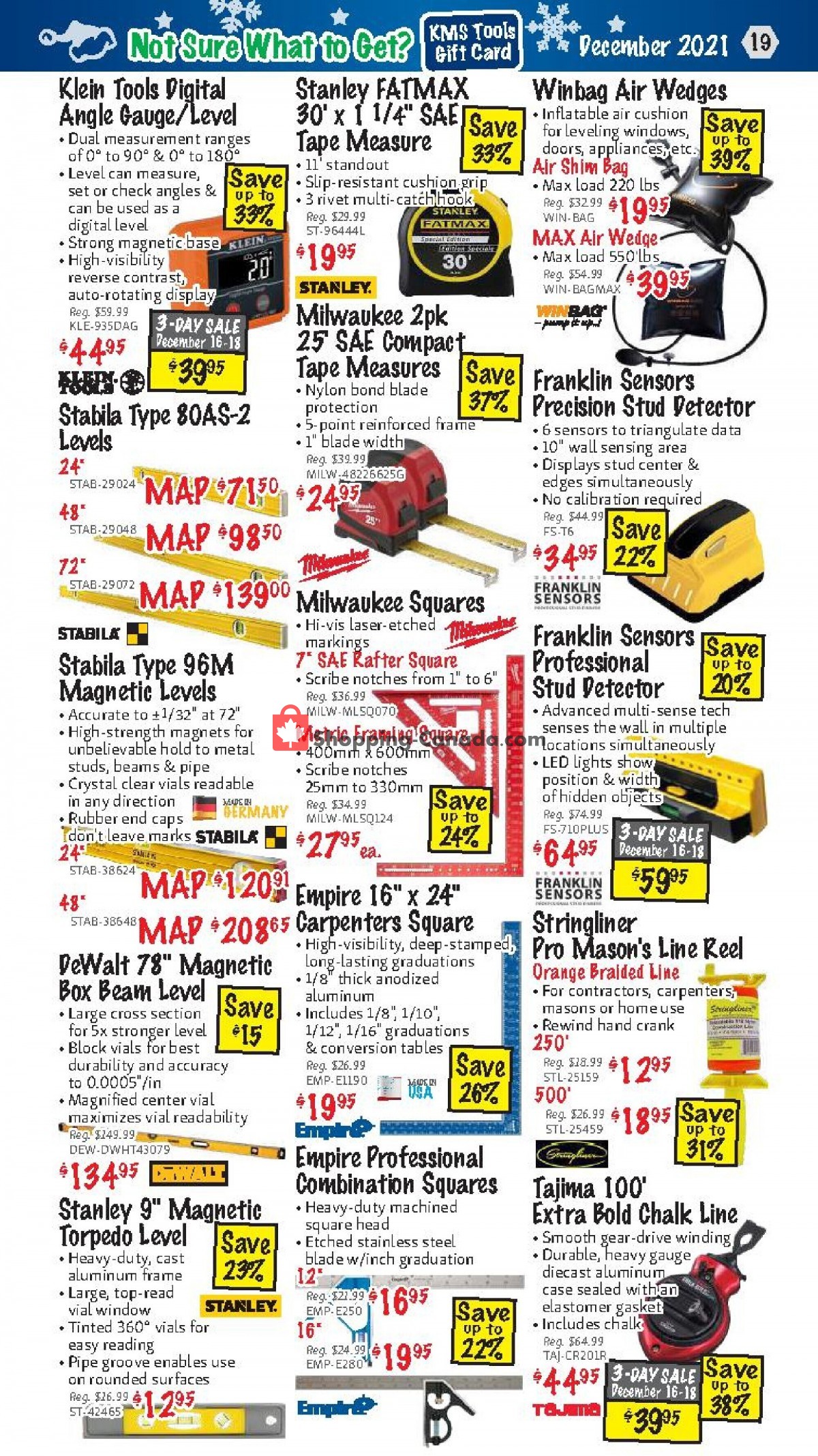 KMS Tools & Equipment flyer from Wednesday December 1, 2021 to Friday December 31, 2021 - page 19